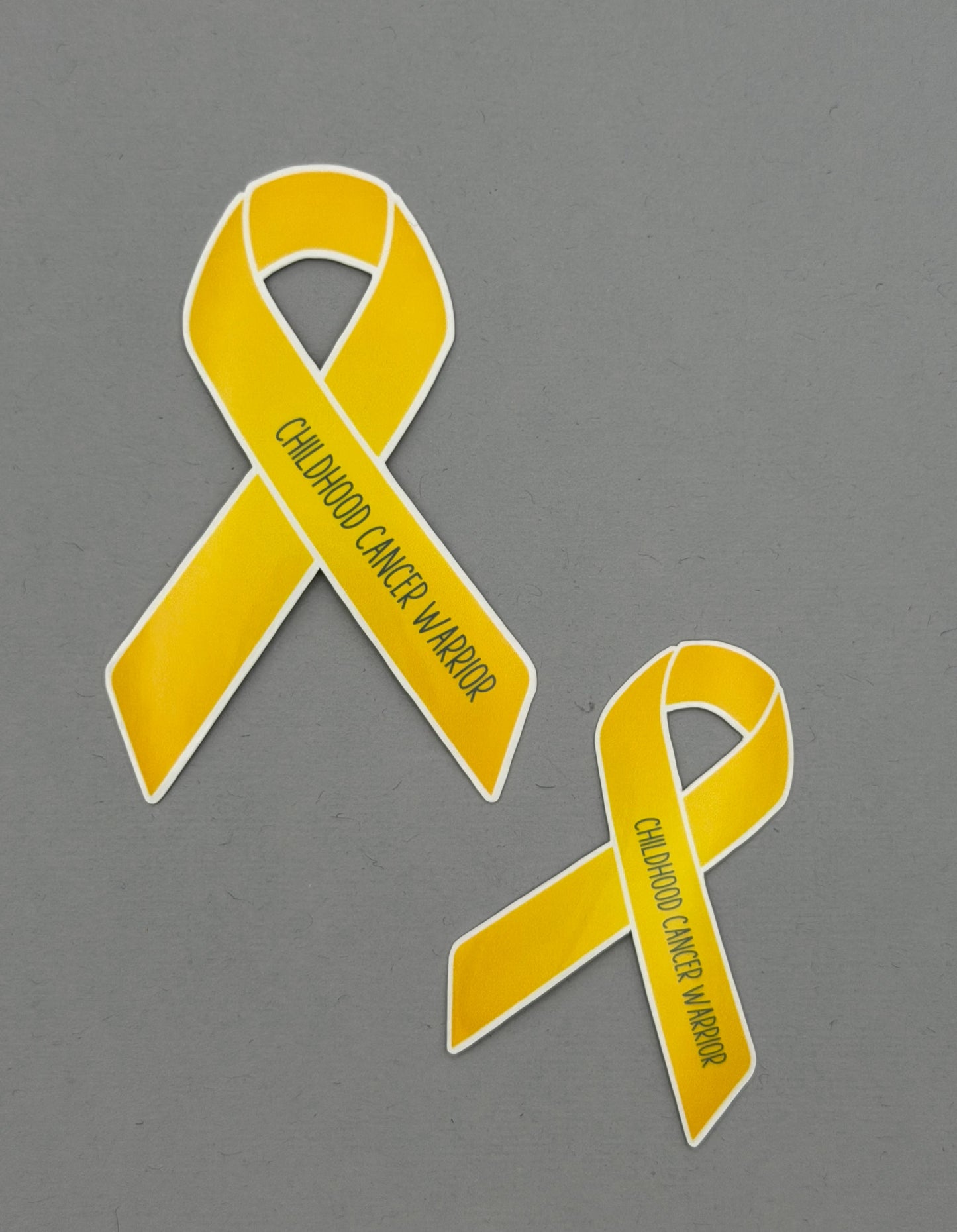 Childhood Cancer Warrior Ribbon Sticker or Magnet