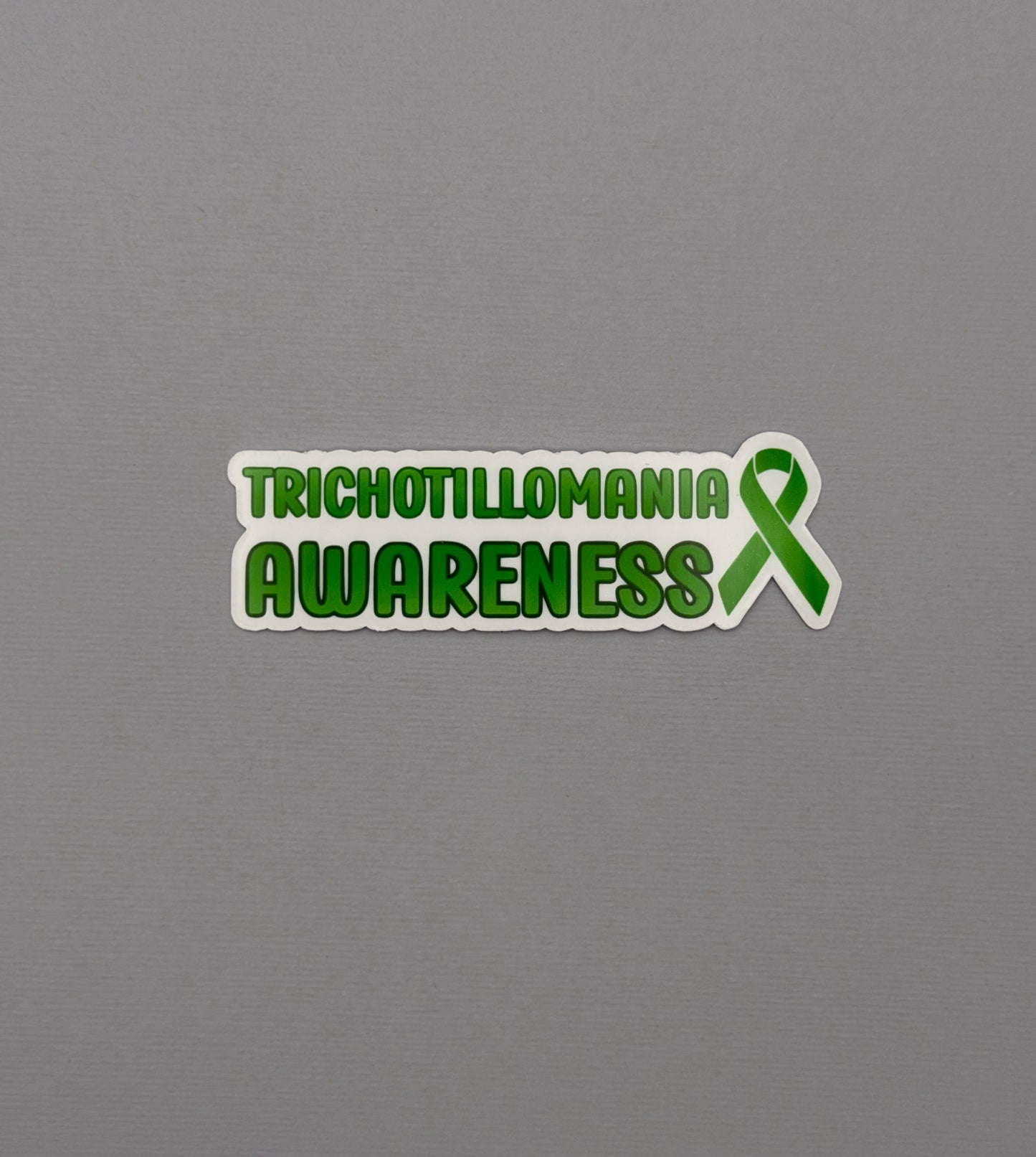 Trichotillomania Awareness with Ribbon Sticker or Magnet