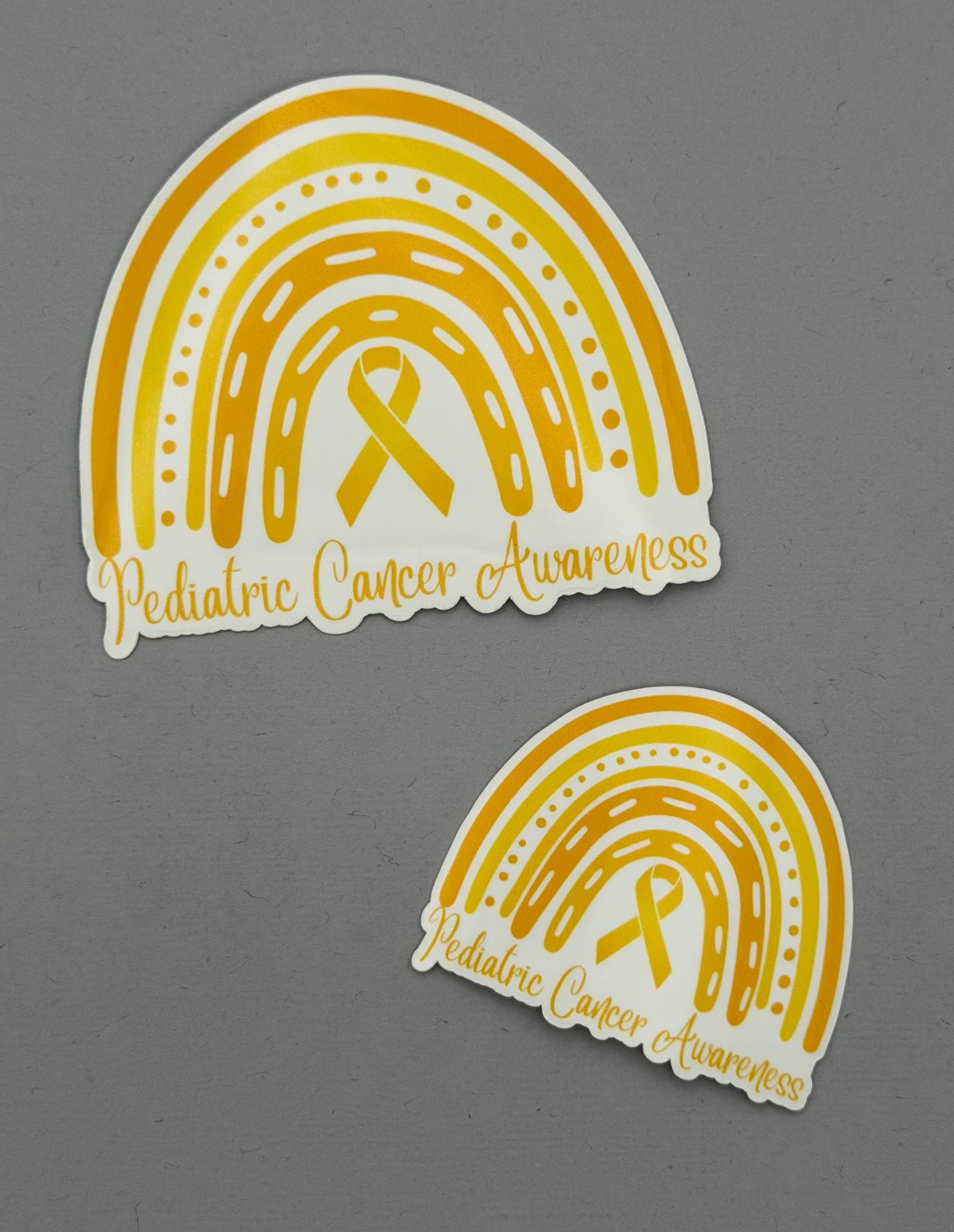 Pediatric Cancer Awareness Rainbow Sticker