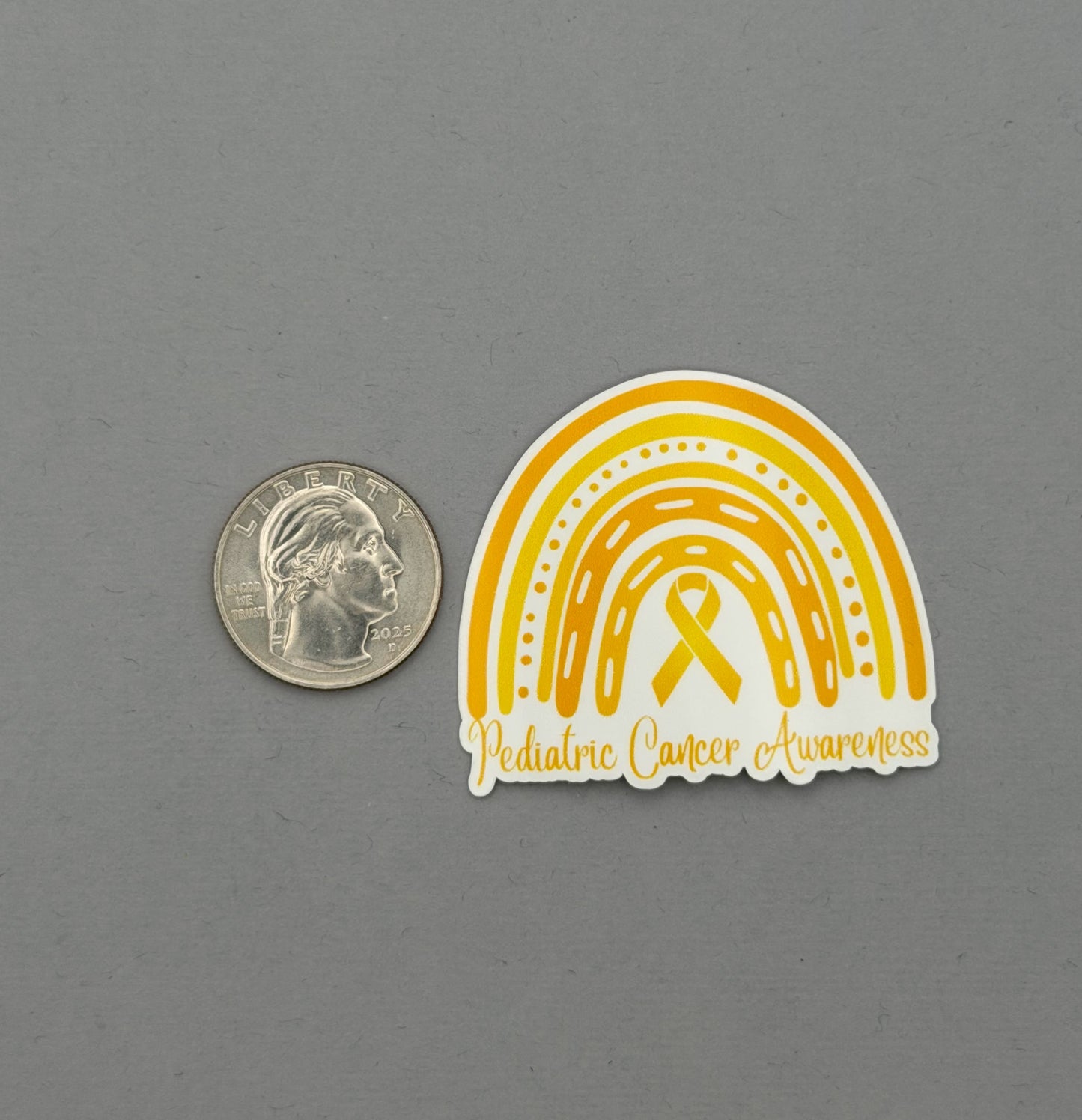 Pediatric Cancer Awareness Rainbow Sticker