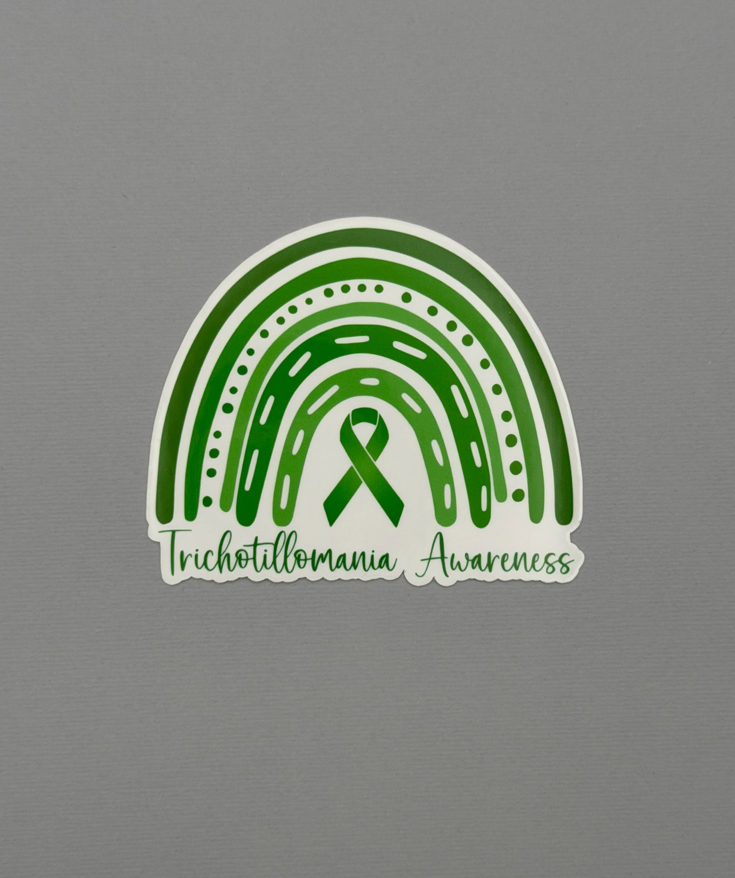 Trichotillomania Awareness Rainbow Sticker or Magnet