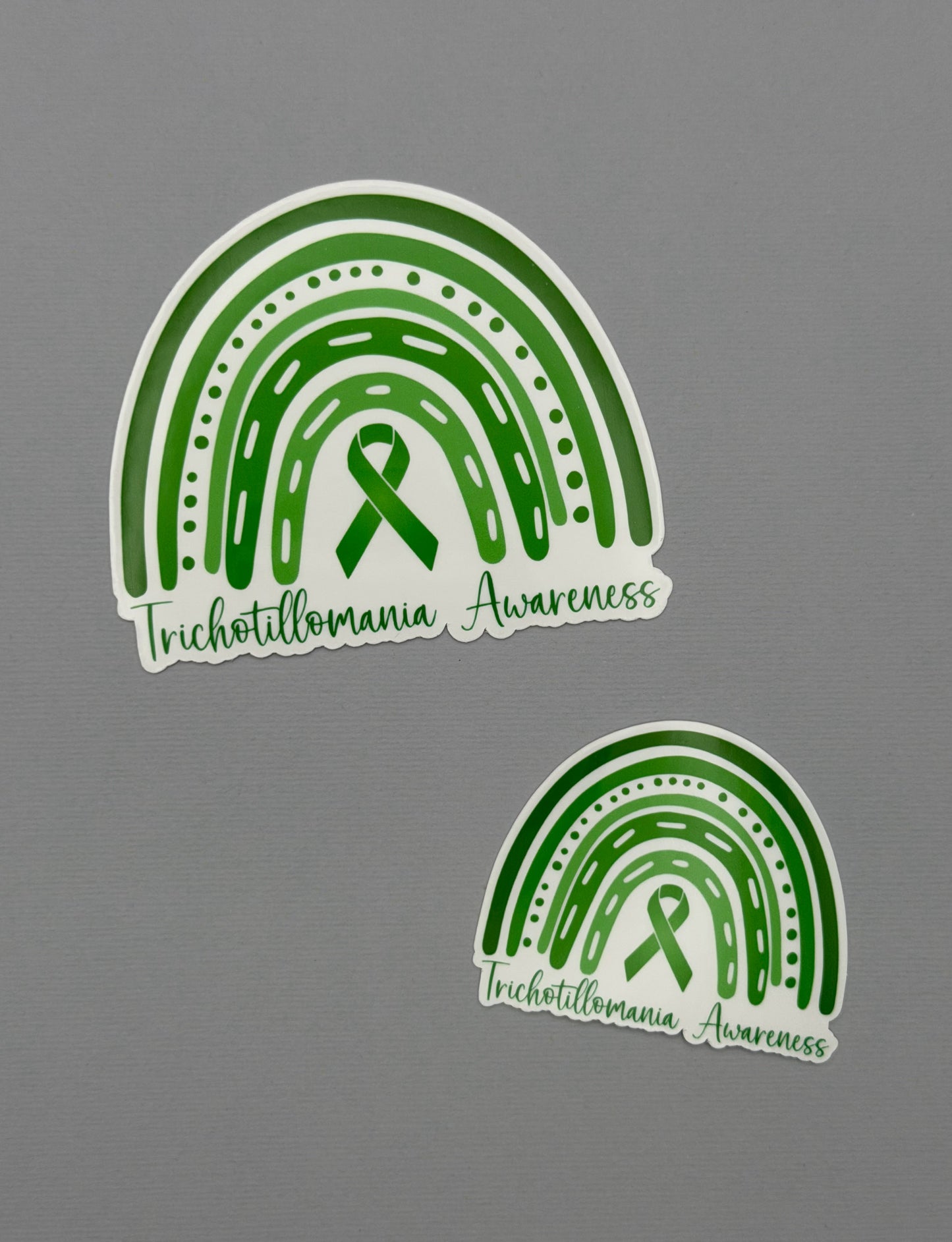 Trichotillomania Awareness Rainbow Sticker or Magnet