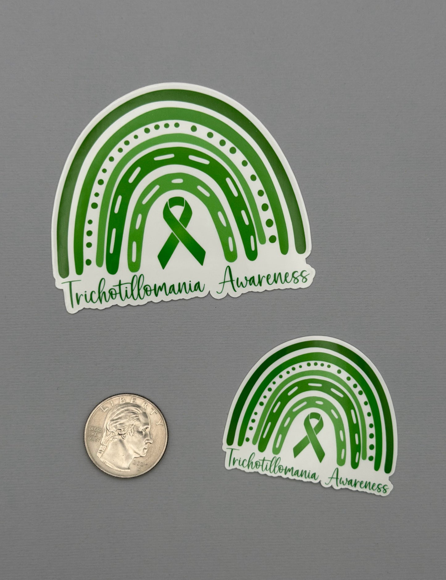 Trichotillomania Awareness Rainbow Sticker or Magnet