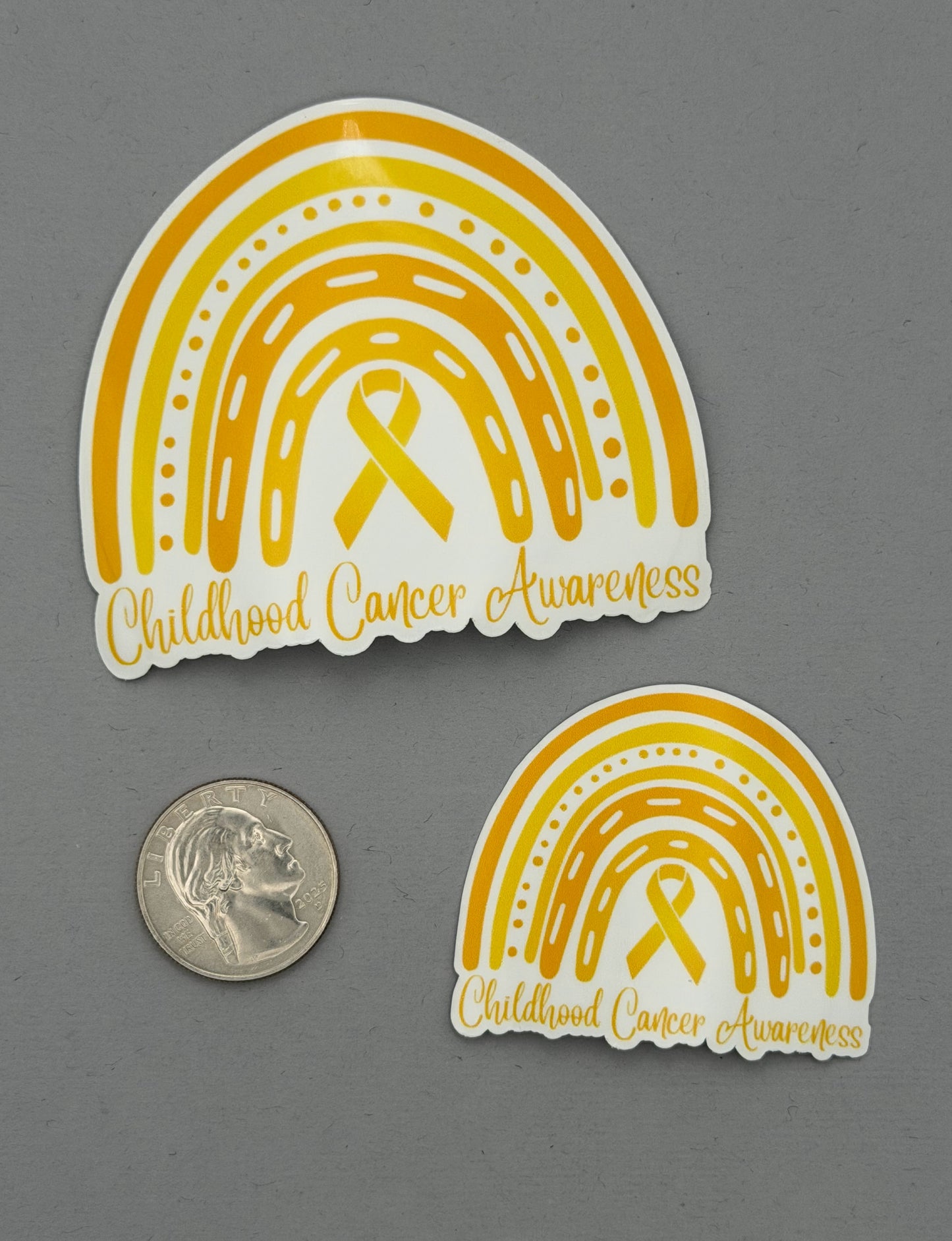 Childhood Cancer Awareness Rainbow Sticker