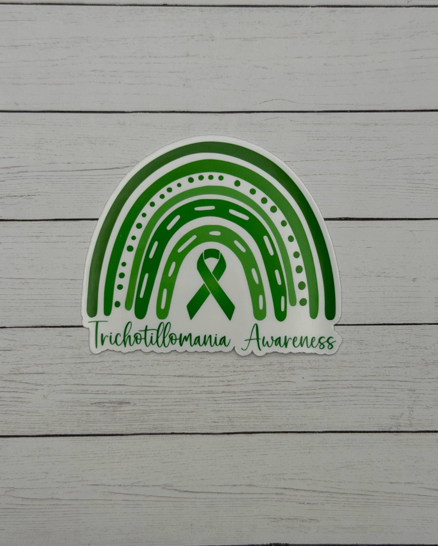 Trichotillomania Awareness Rainbow Sticker or Magnet
