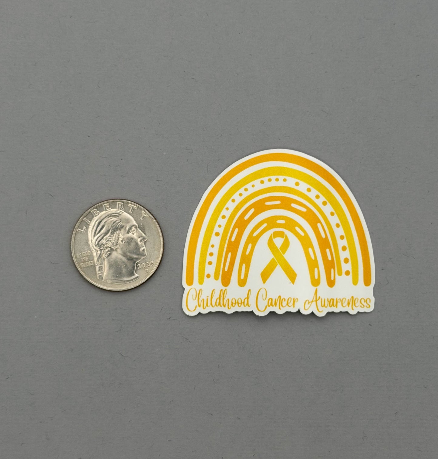 Childhood Cancer Awareness Rainbow Sticker