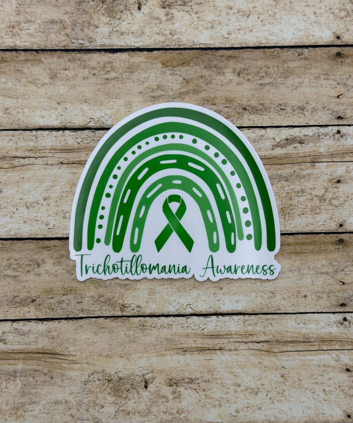 Trichotillomania Awareness Rainbow Sticker or Magnet