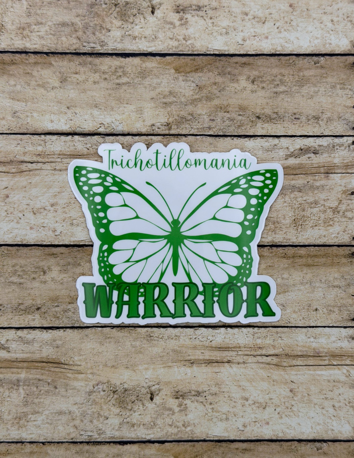 Trichotillomania Warrior Butterfly Sticker or Magnet