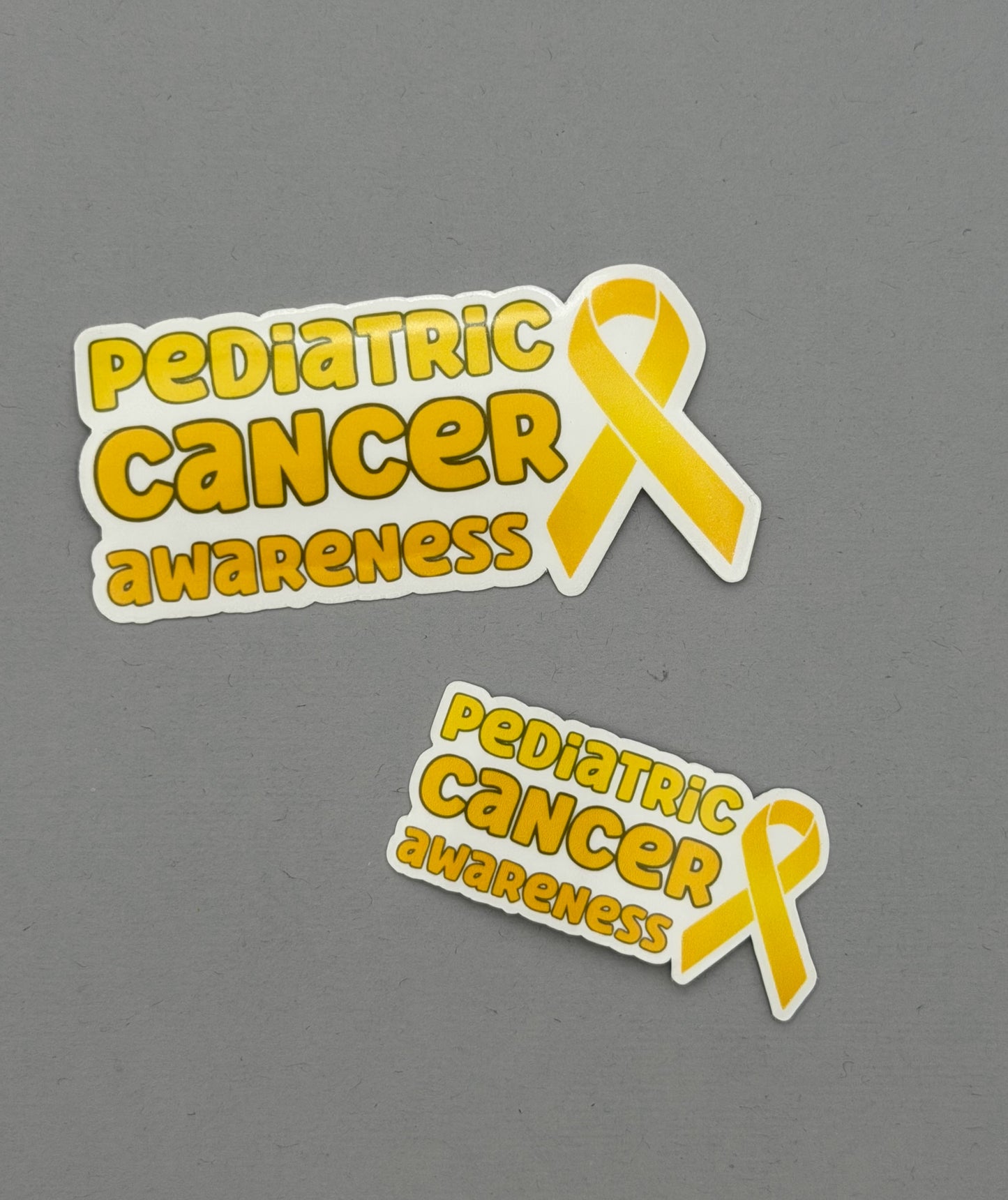 Pediatric Cancer Awareness with Ribbon Sticker