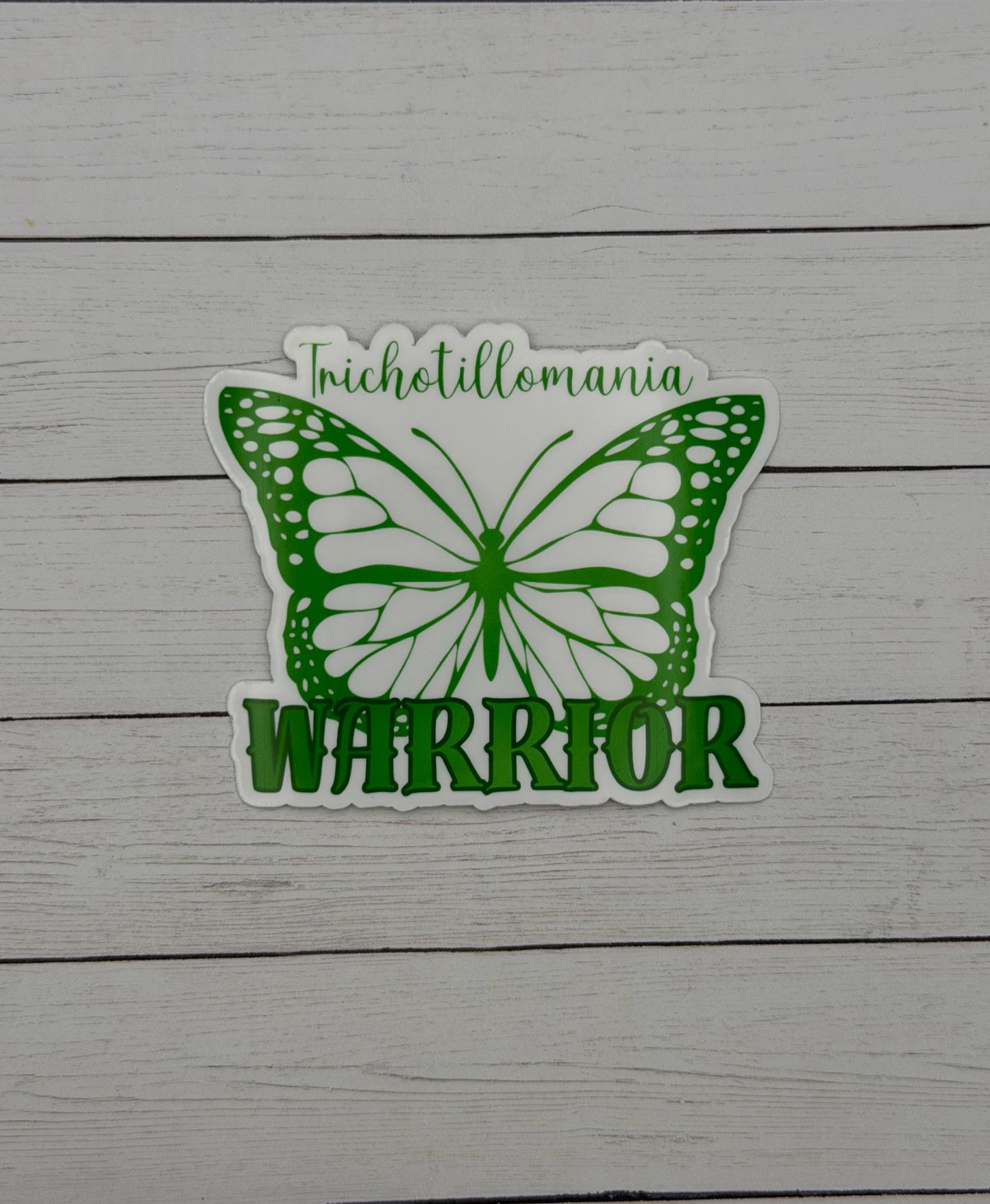Trichotillomania Warrior Butterfly Sticker or Magnet