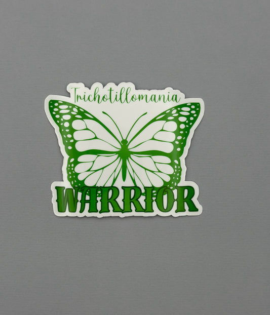 Trichotillomania Warrior Butterfly Sticker or Magnet