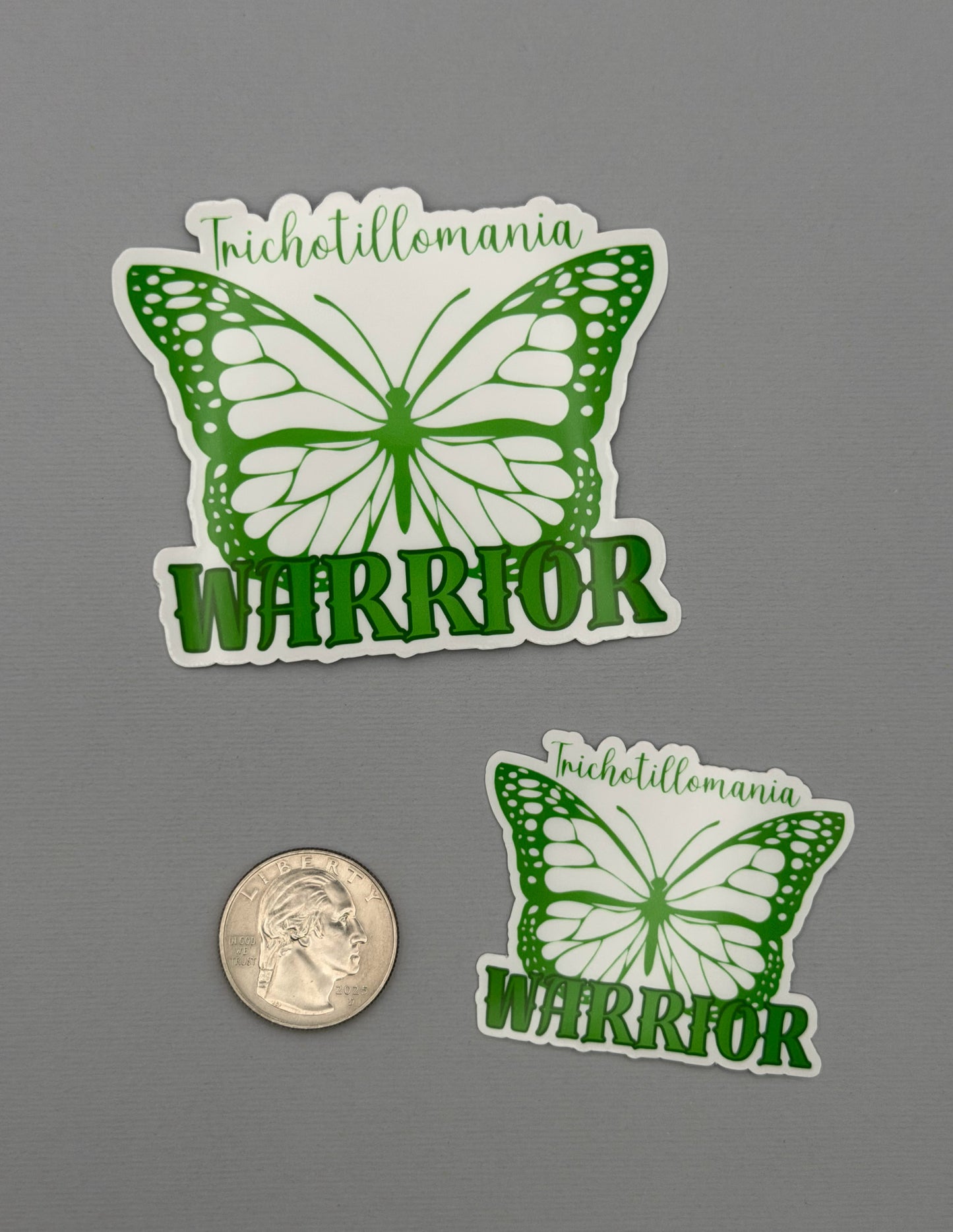 Trichotillomania Warrior Butterfly Sticker or Magnet