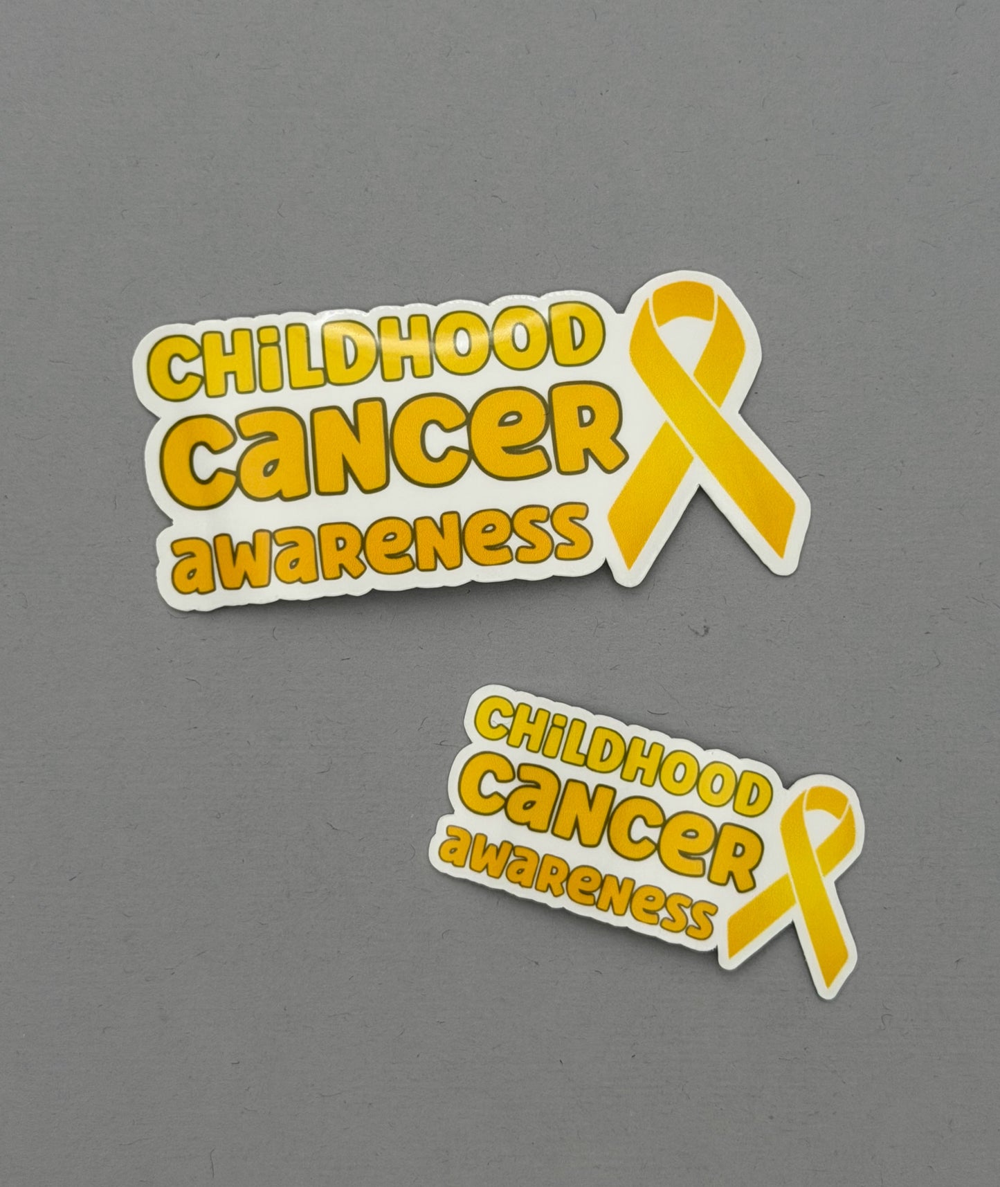 Childhood Cancer Awareness with Ribbon Sticker