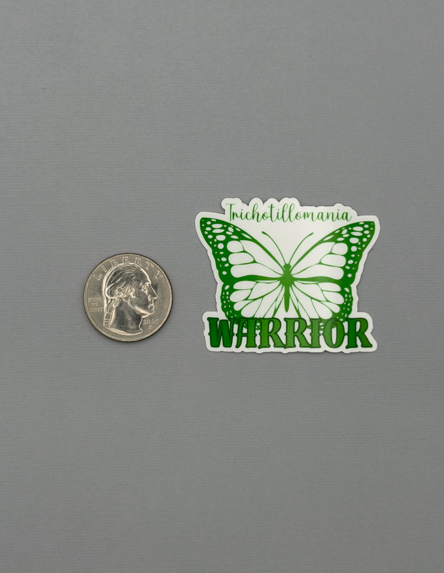 Trichotillomania Warrior Butterfly Sticker or Magnet