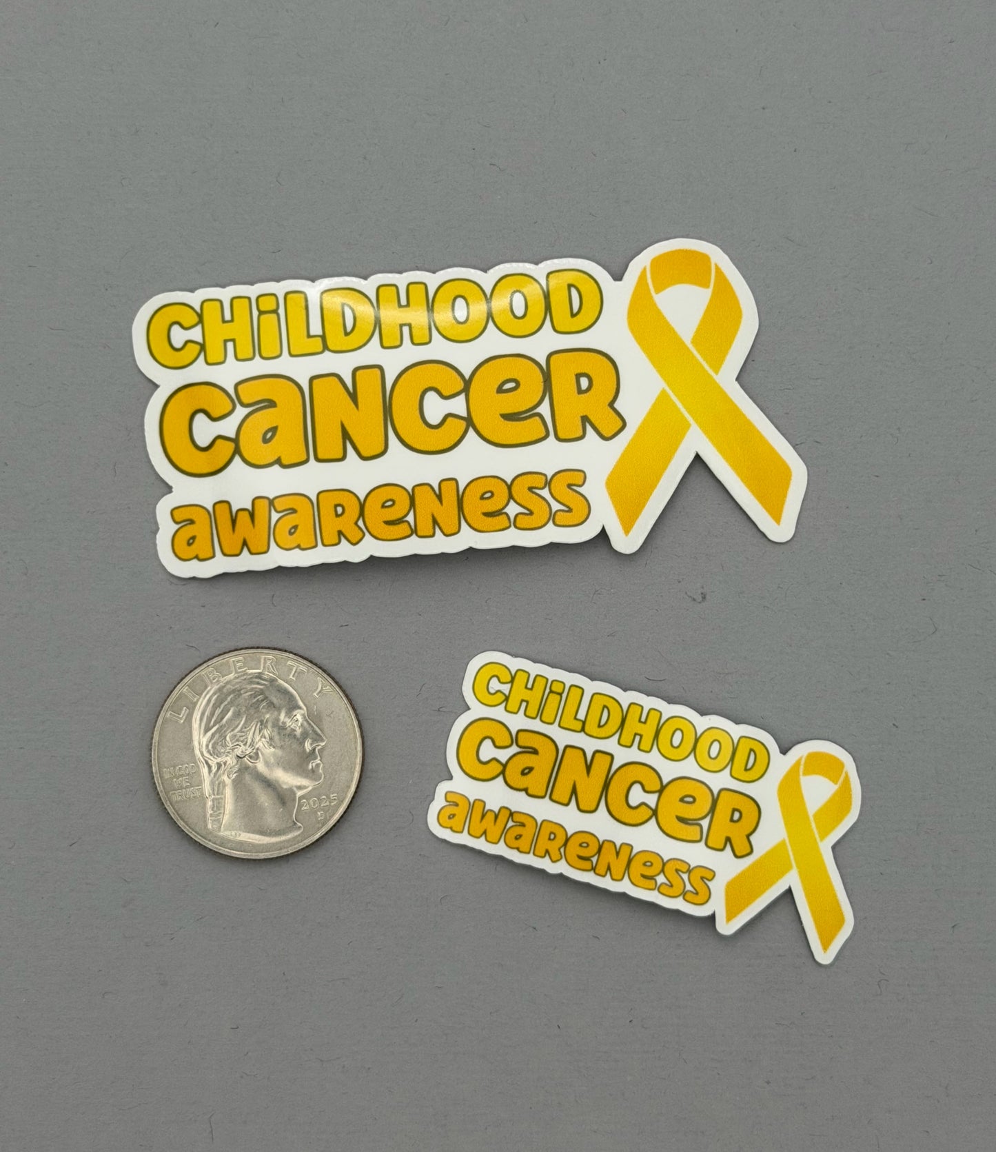 Childhood Cancer Awareness with Ribbon Sticker