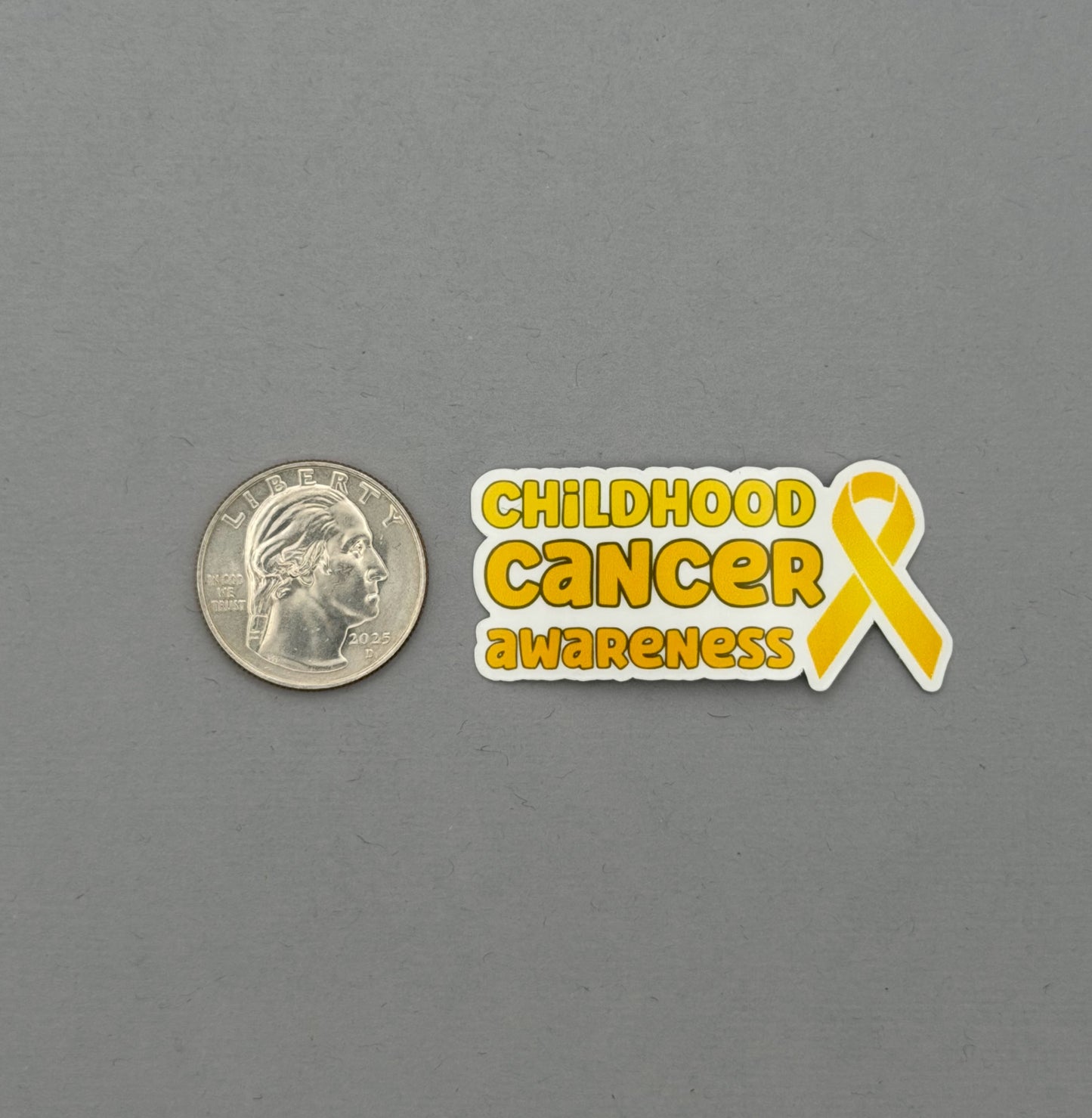 Childhood Cancer Awareness with Ribbon Sticker