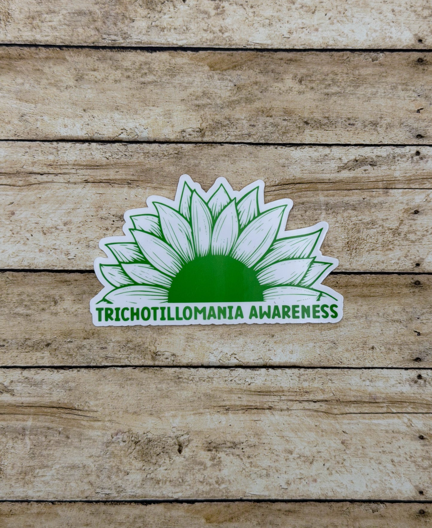 Trichotillomania Awareness Sunflower Sticker or Magnet