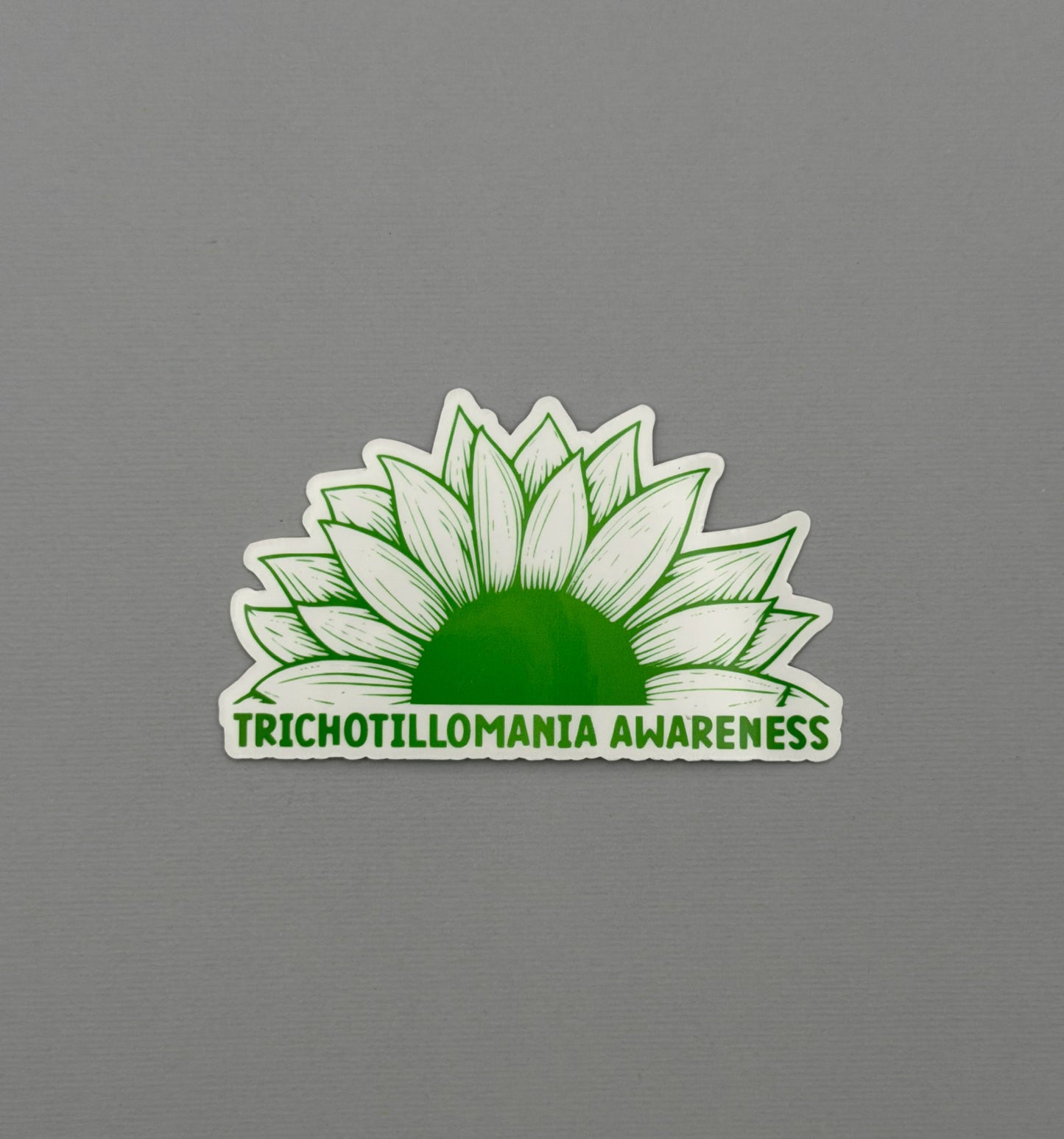 Trichotillomania Awareness Sunflower Sticker or Magnet