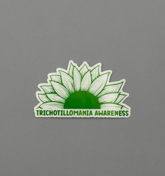 Trichotillomania Awareness Sunflower Sticker or Magnet