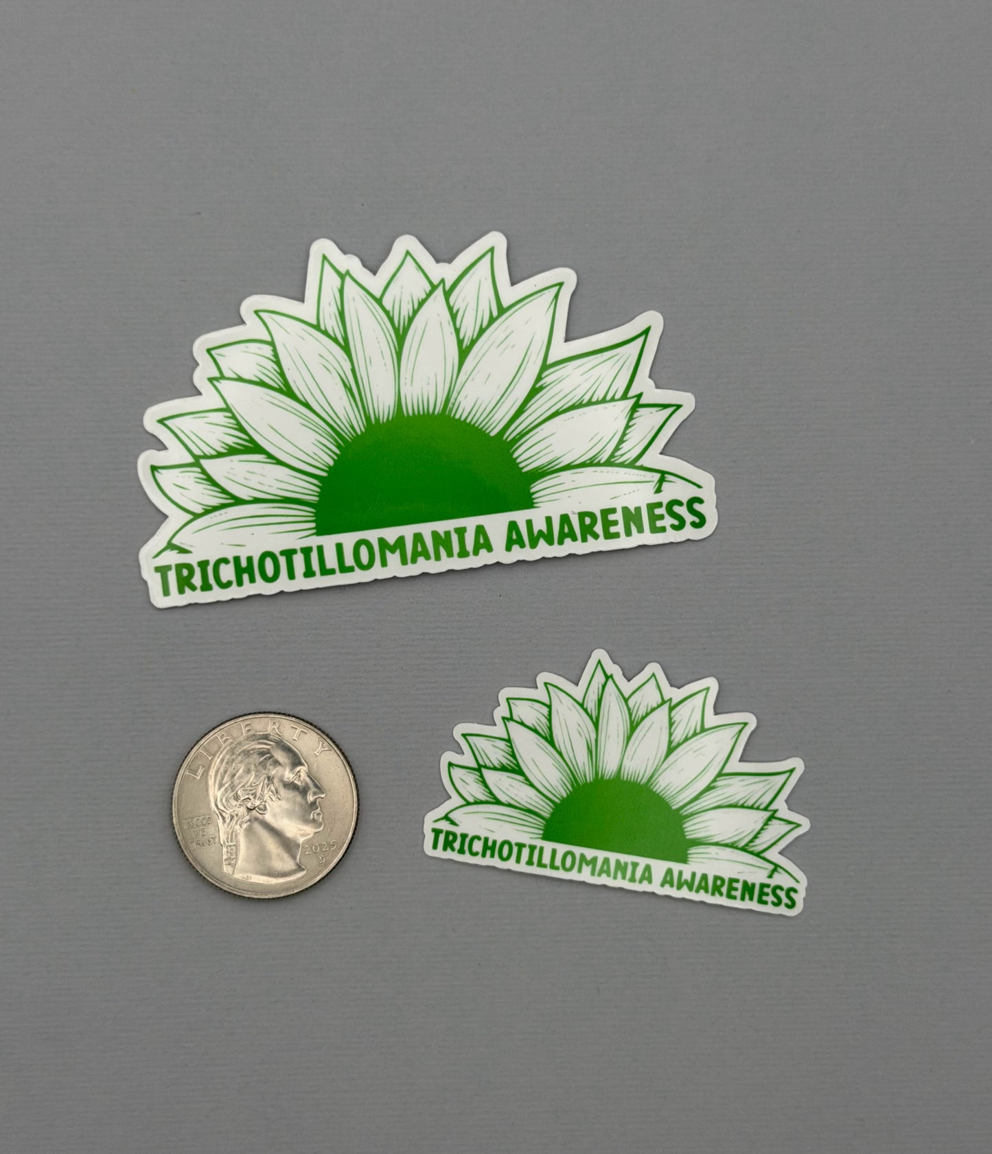 Trichotillomania Awareness Sunflower Sticker or Magnet
