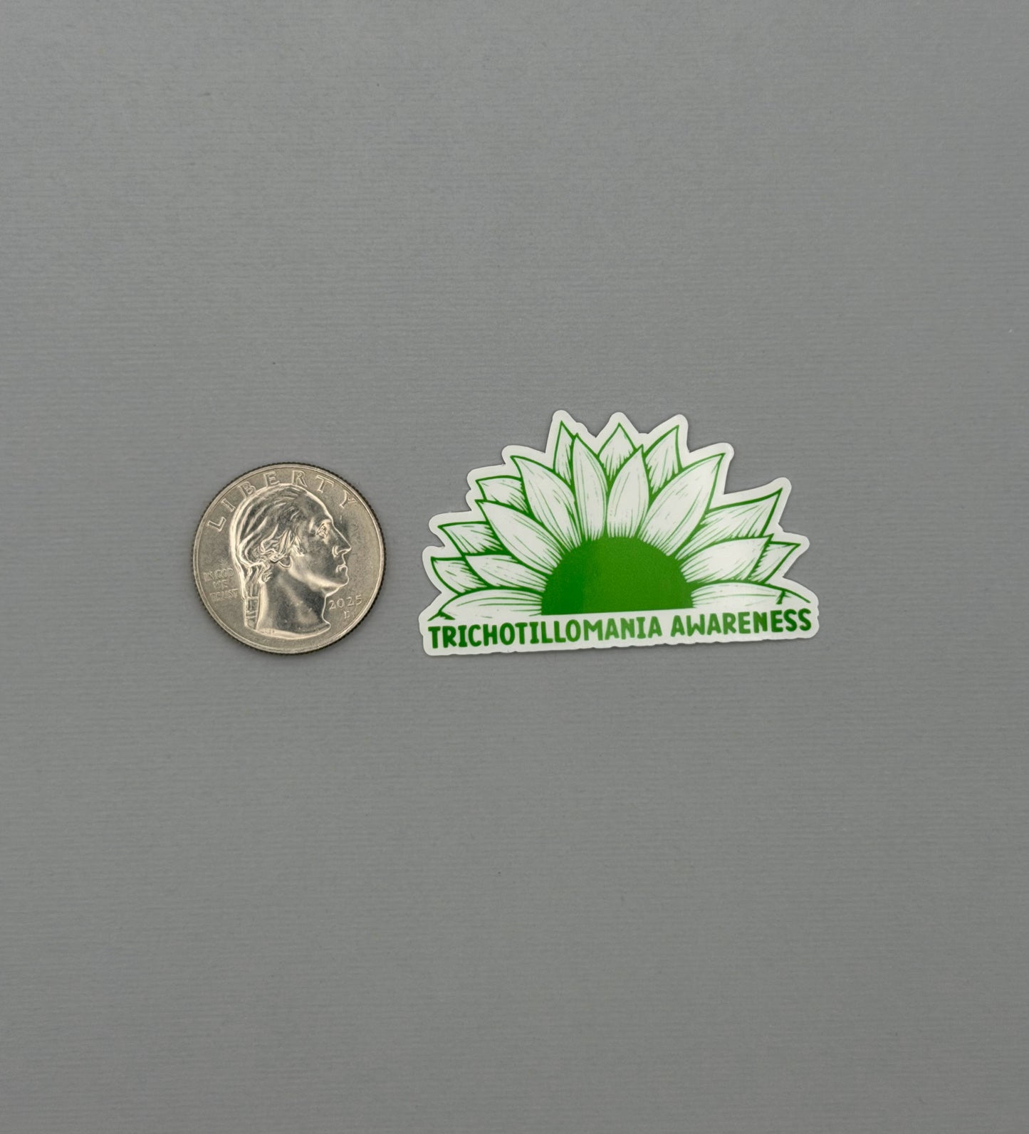 Trichotillomania Awareness Sunflower Sticker or Magnet