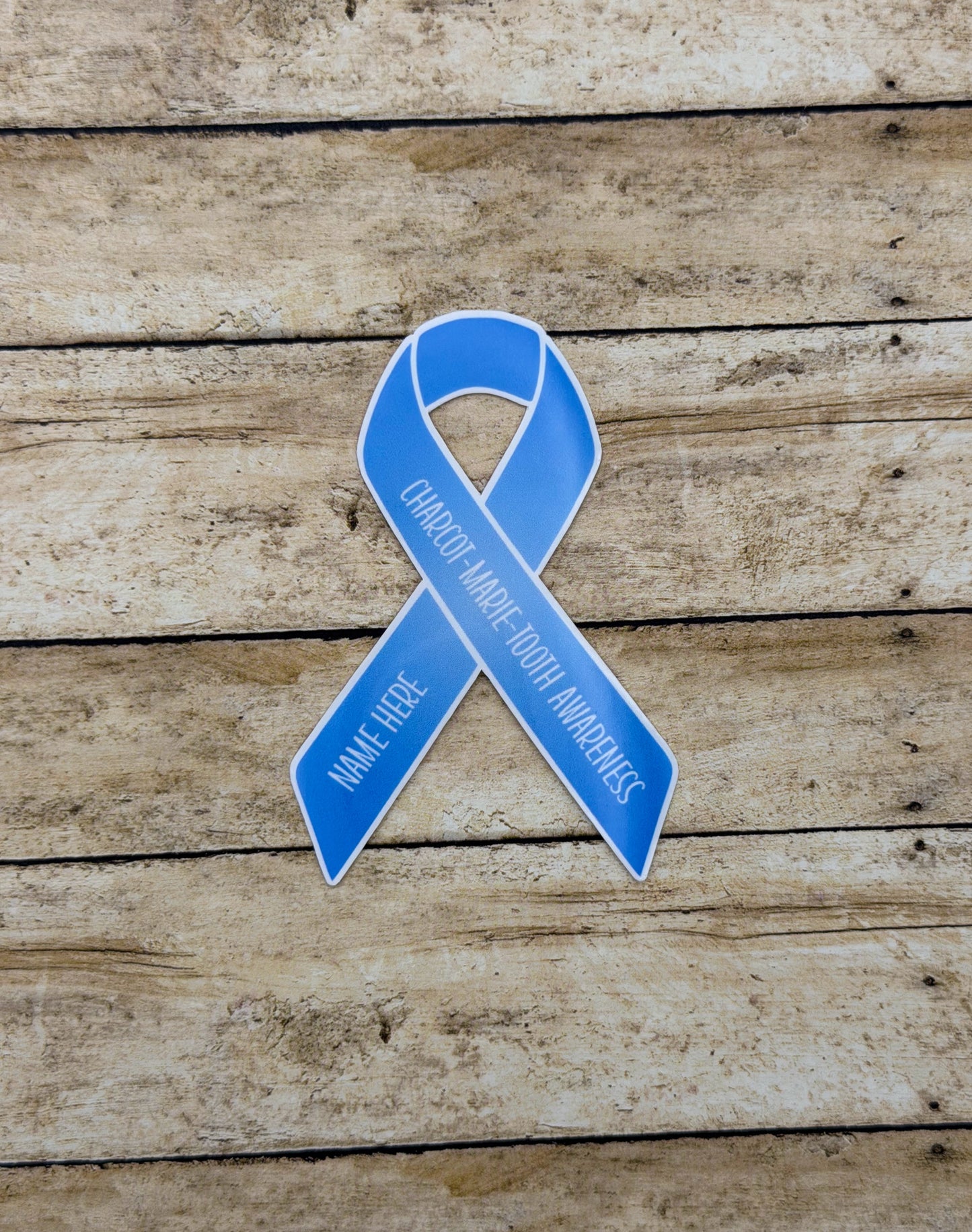 Charcot-Marie-Tooth Awareness Custom Ribbon Sticker or Magnet