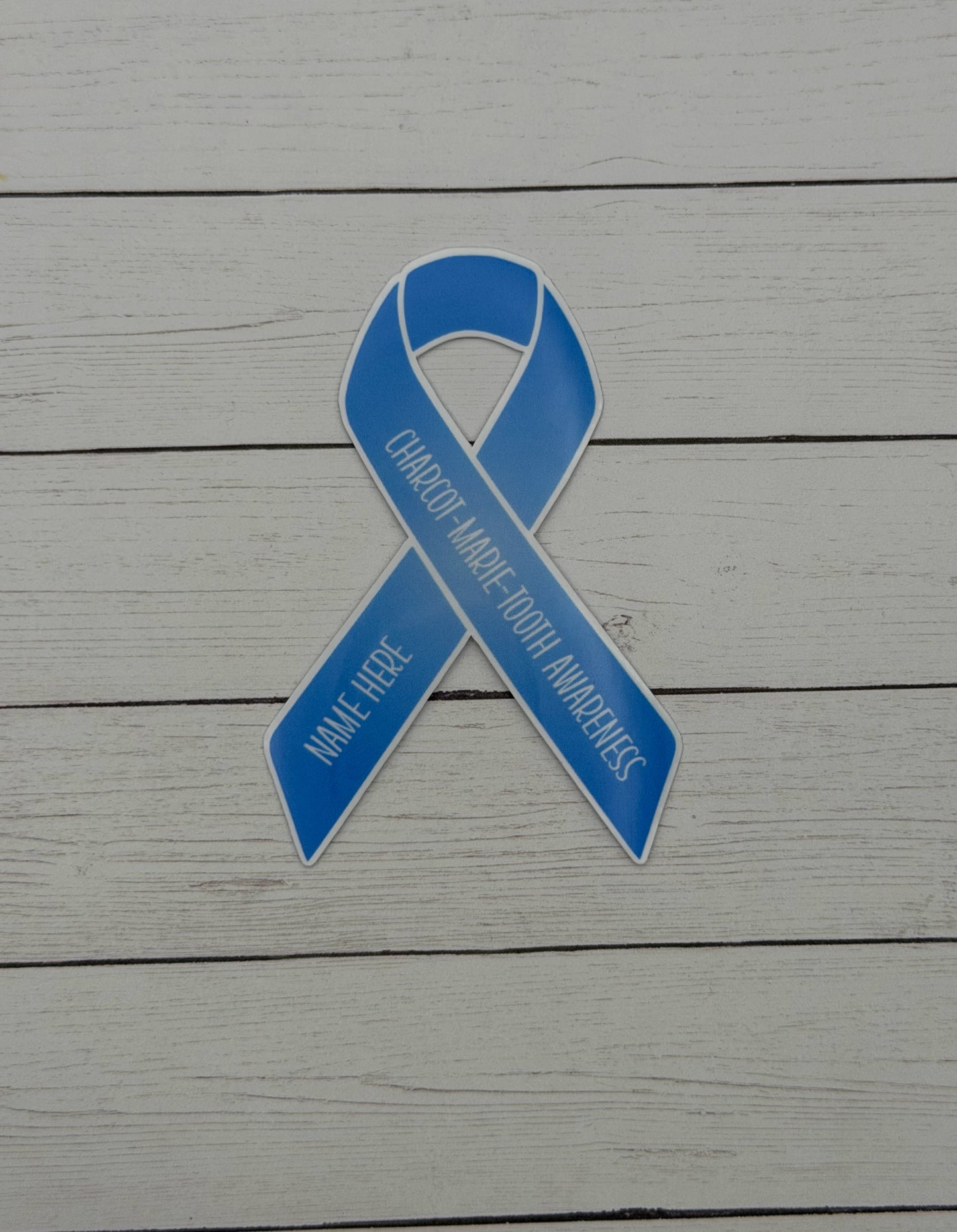 Charcot-Marie-Tooth Awareness Custom Ribbon Sticker or Magnet