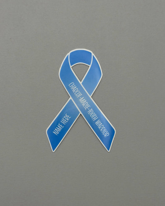 Charcot-Marie-Tooth Warrior Custom Ribbon Sticker or Magnet