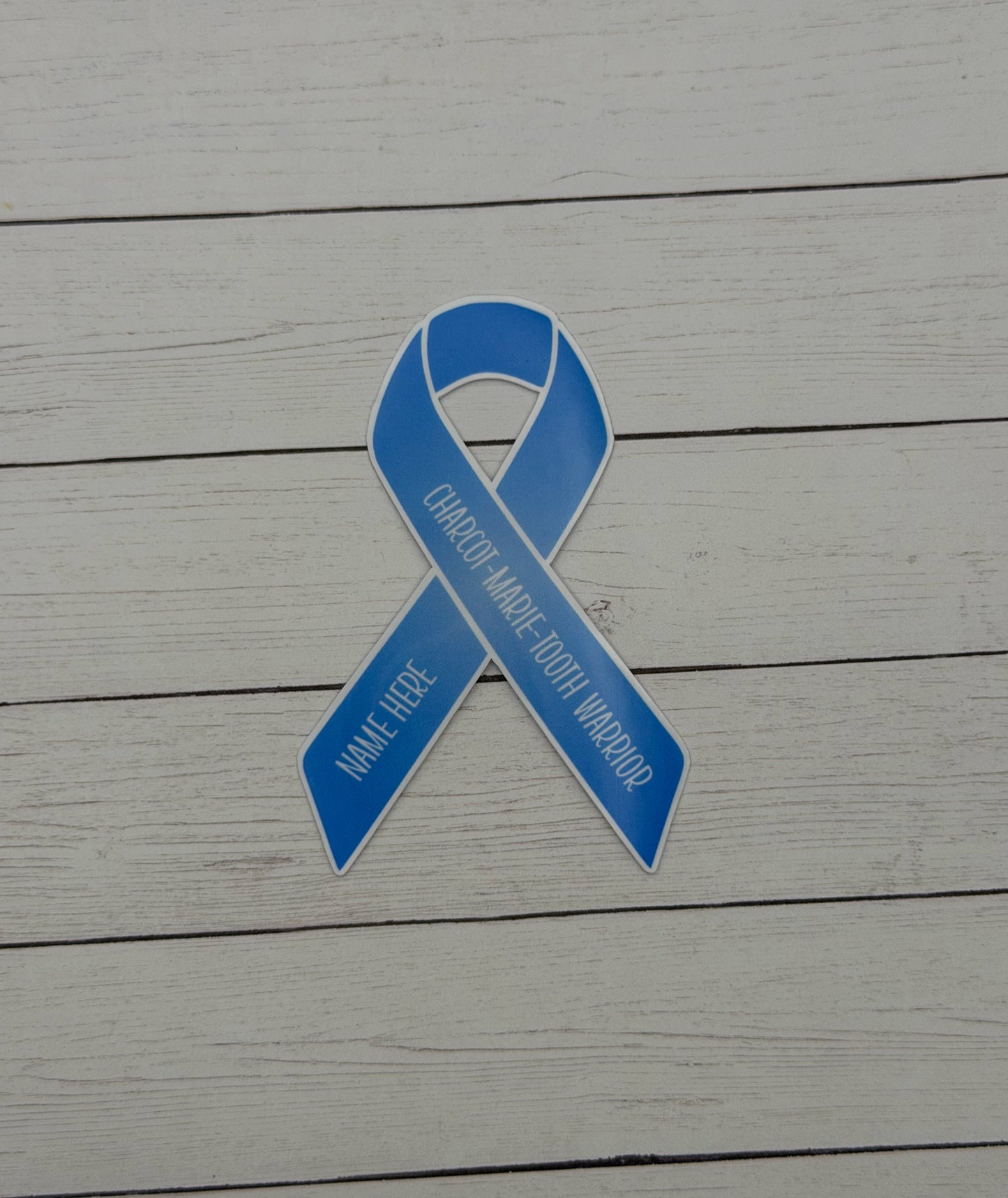 Charcot-Marie-Tooth Warrior Custom Ribbon Sticker or Magnet