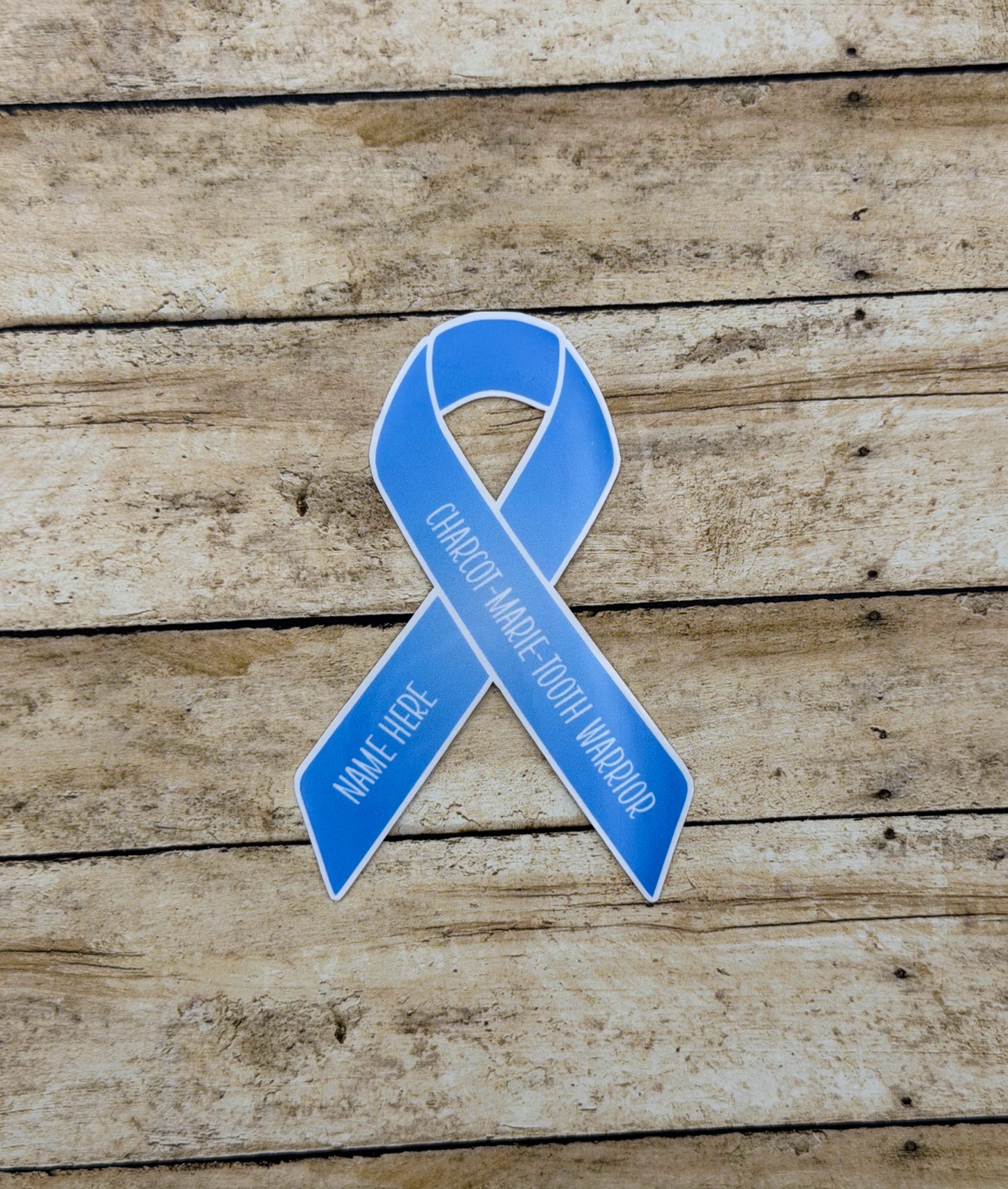 Charcot-Marie-Tooth Warrior Custom Ribbon Sticker or Magnet