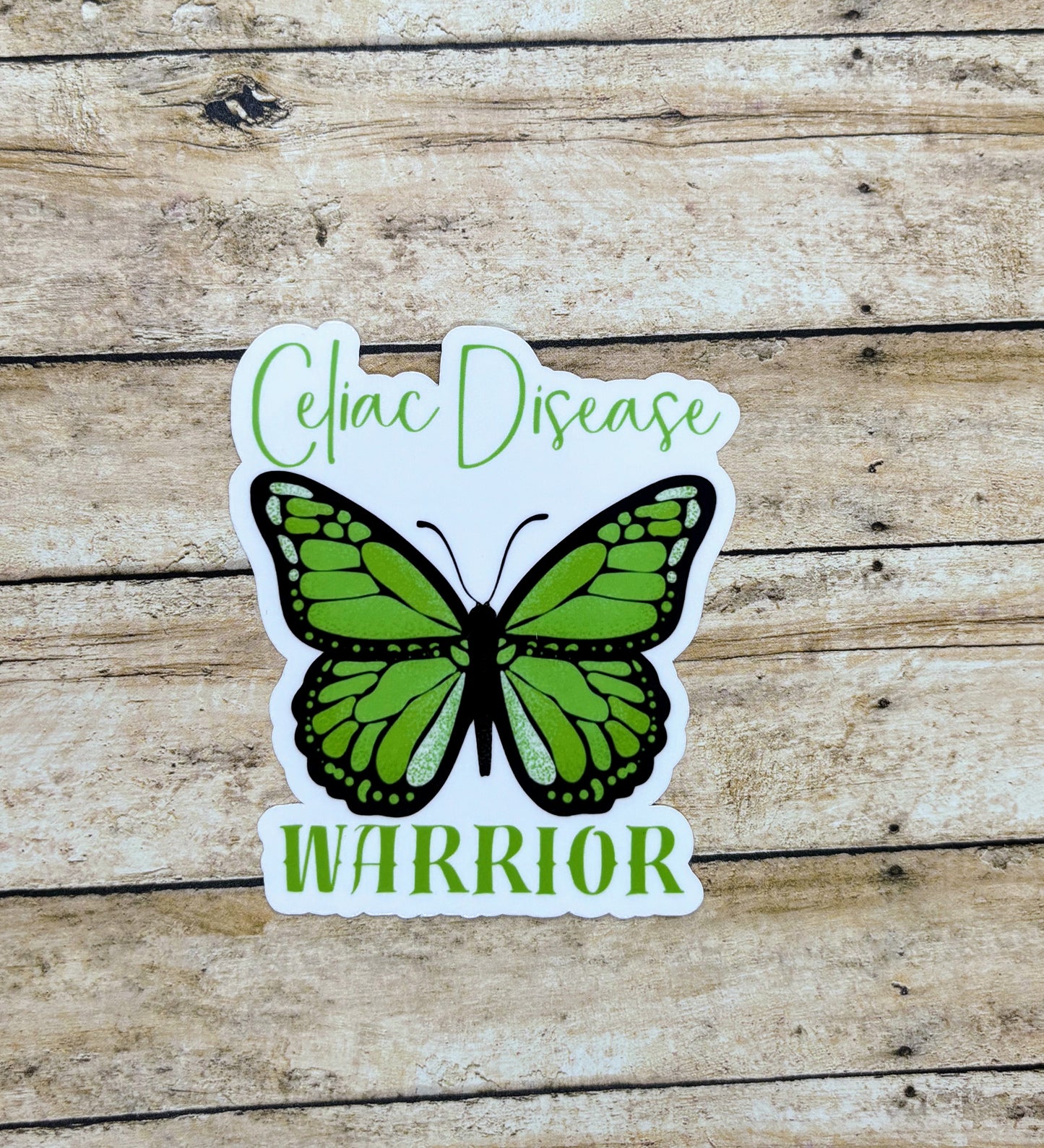 Celiac Disease Warrior Butterfly Sticker