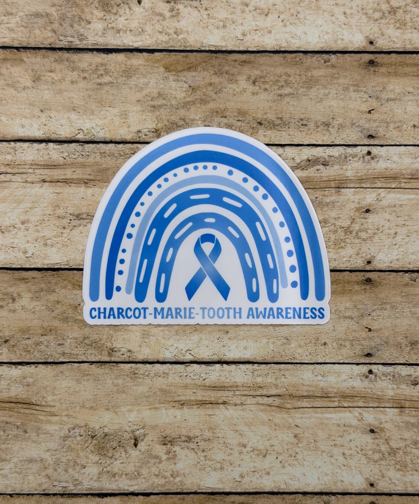 Charcot-Marie-Tooth Awareness Rainbow Sticker or Magnet