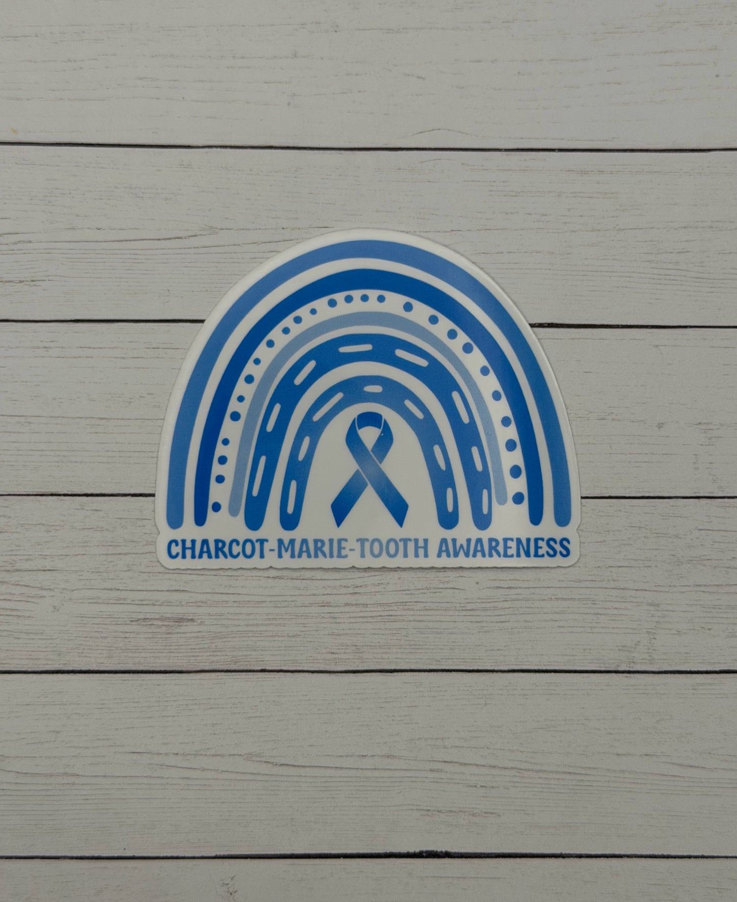 Charcot-Marie-Tooth Awareness Rainbow Sticker or Magnet