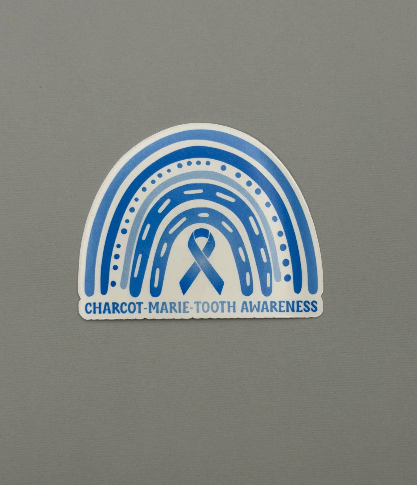 Charcot-Marie-Tooth Awareness Rainbow Sticker or Magnet