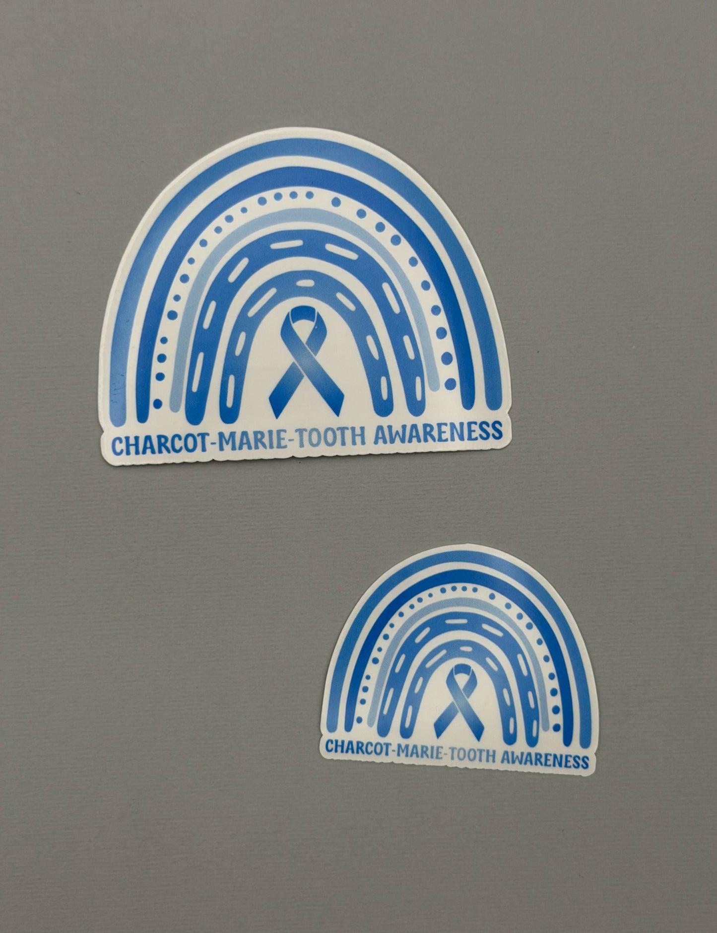 Charcot-Marie-Tooth Awareness Rainbow Sticker or Magnet