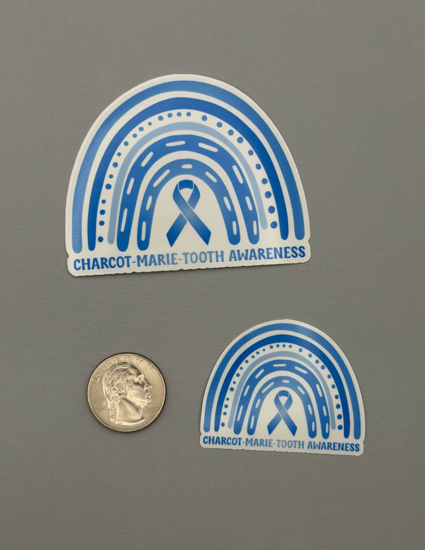 Charcot-Marie-Tooth Awareness Rainbow Sticker or Magnet