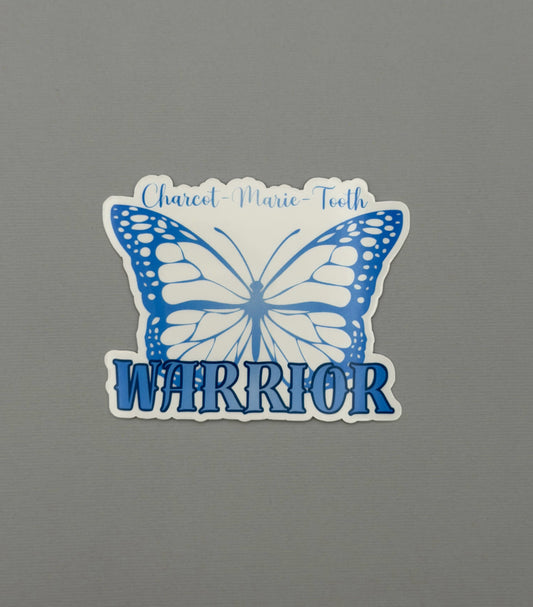 Charcot-Marie-Tooth Warrior Butterfly Sticker or Magnet
