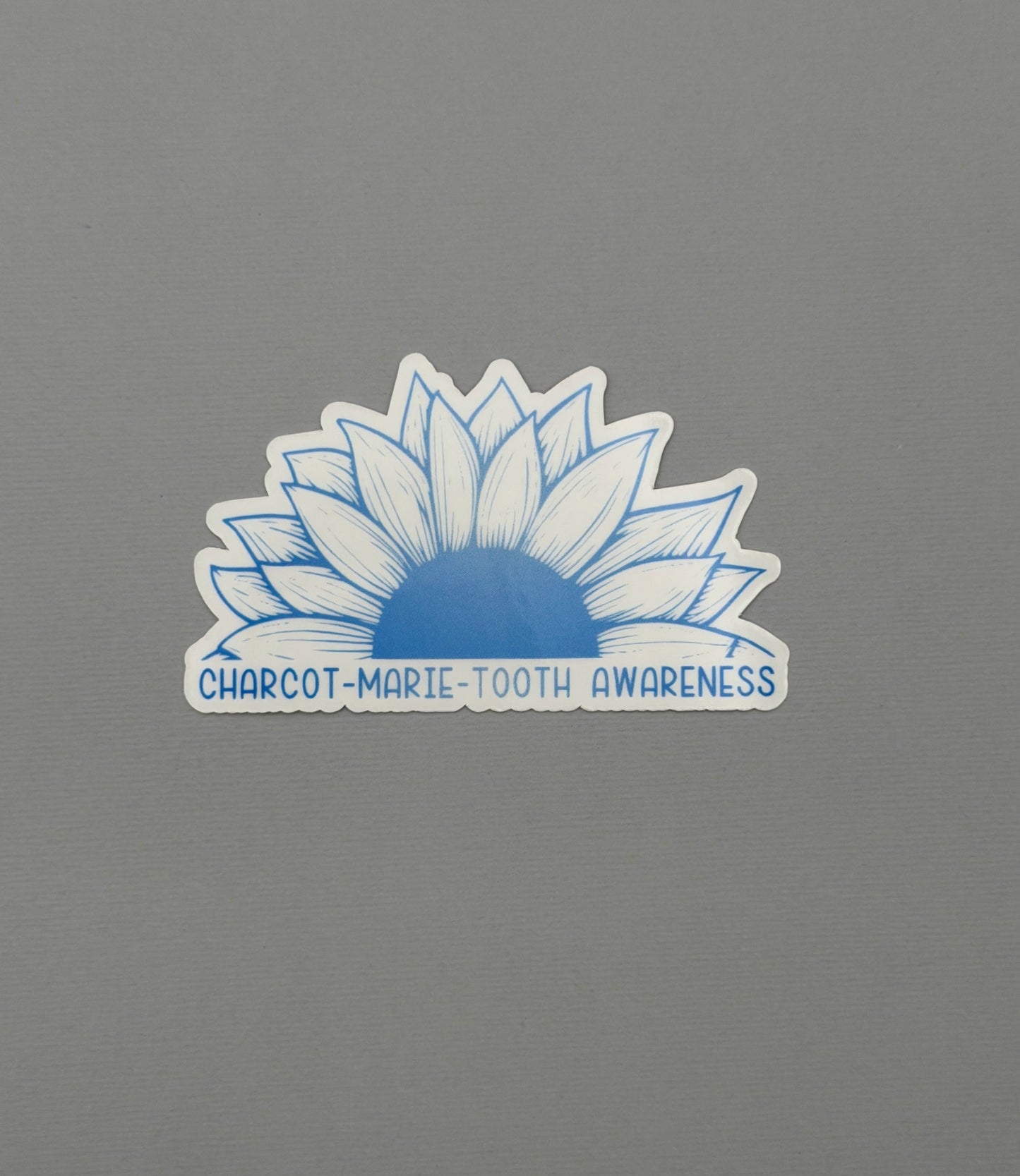 Charcot-Marie-Tooth Awareness Sunflower Sticker or Magnet