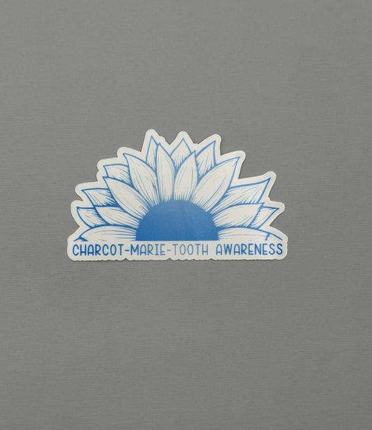 Charcot-Marie-Tooth Awareness Sunflower Sticker or Magnet