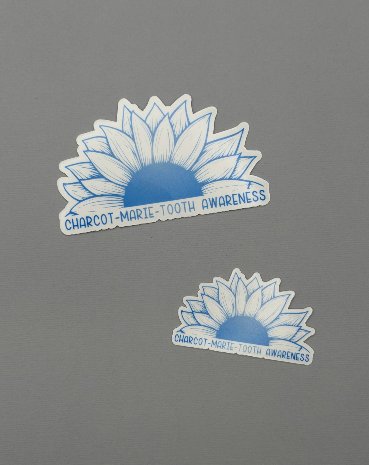 Charcot-Marie-Tooth Awareness Sunflower Sticker or Magnet