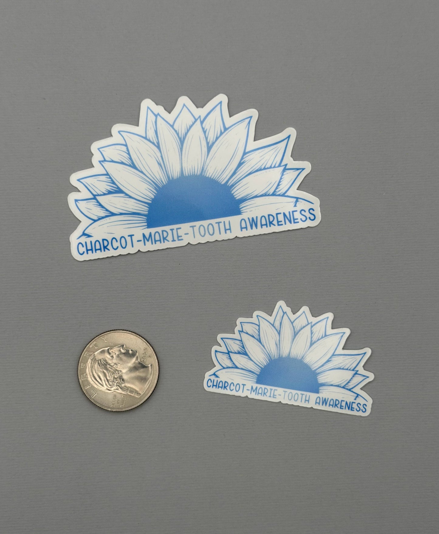 Charcot-Marie-Tooth Awareness Sunflower Sticker or Magnet