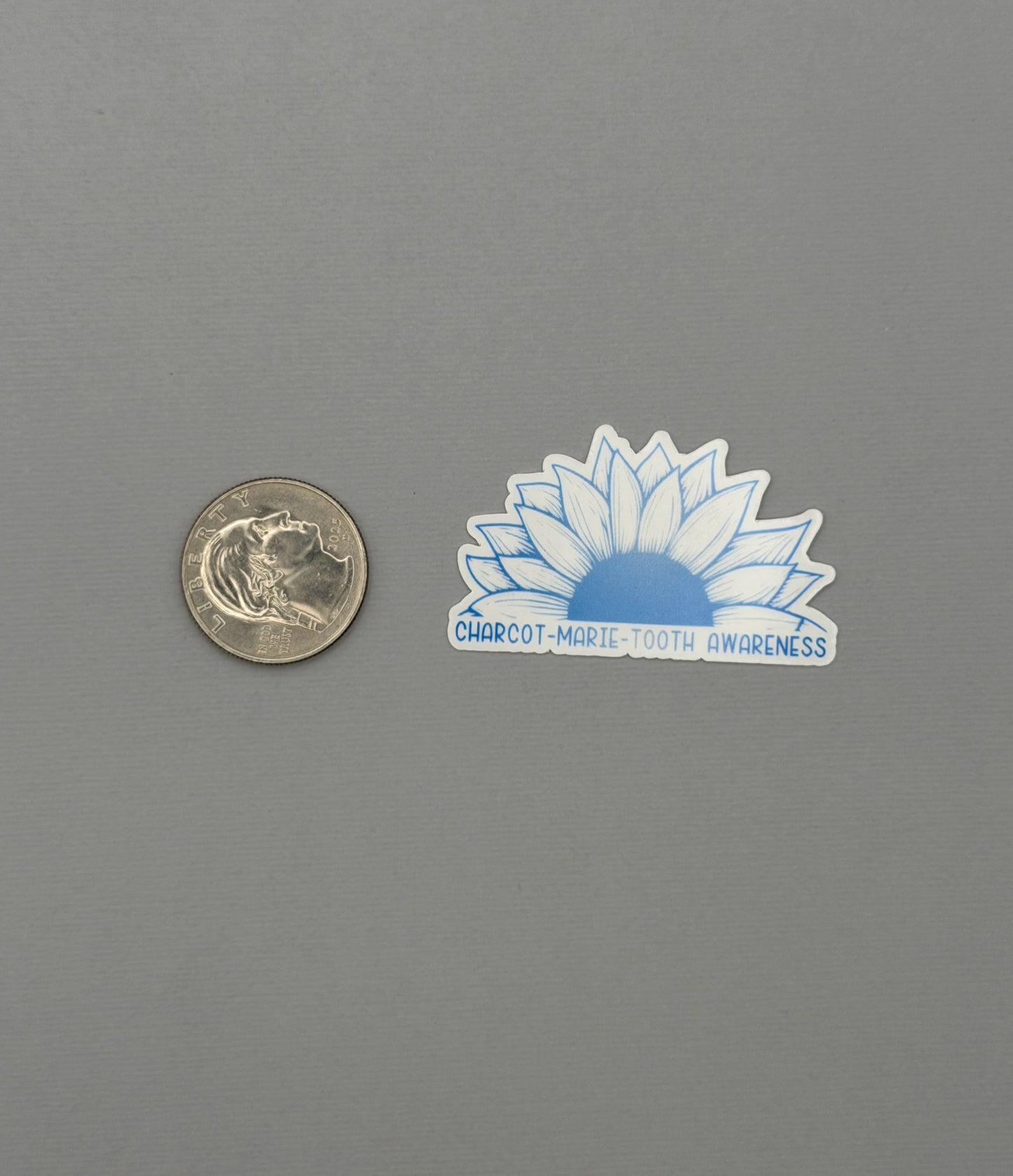 Charcot-Marie-Tooth Awareness Sunflower Sticker or Magnet