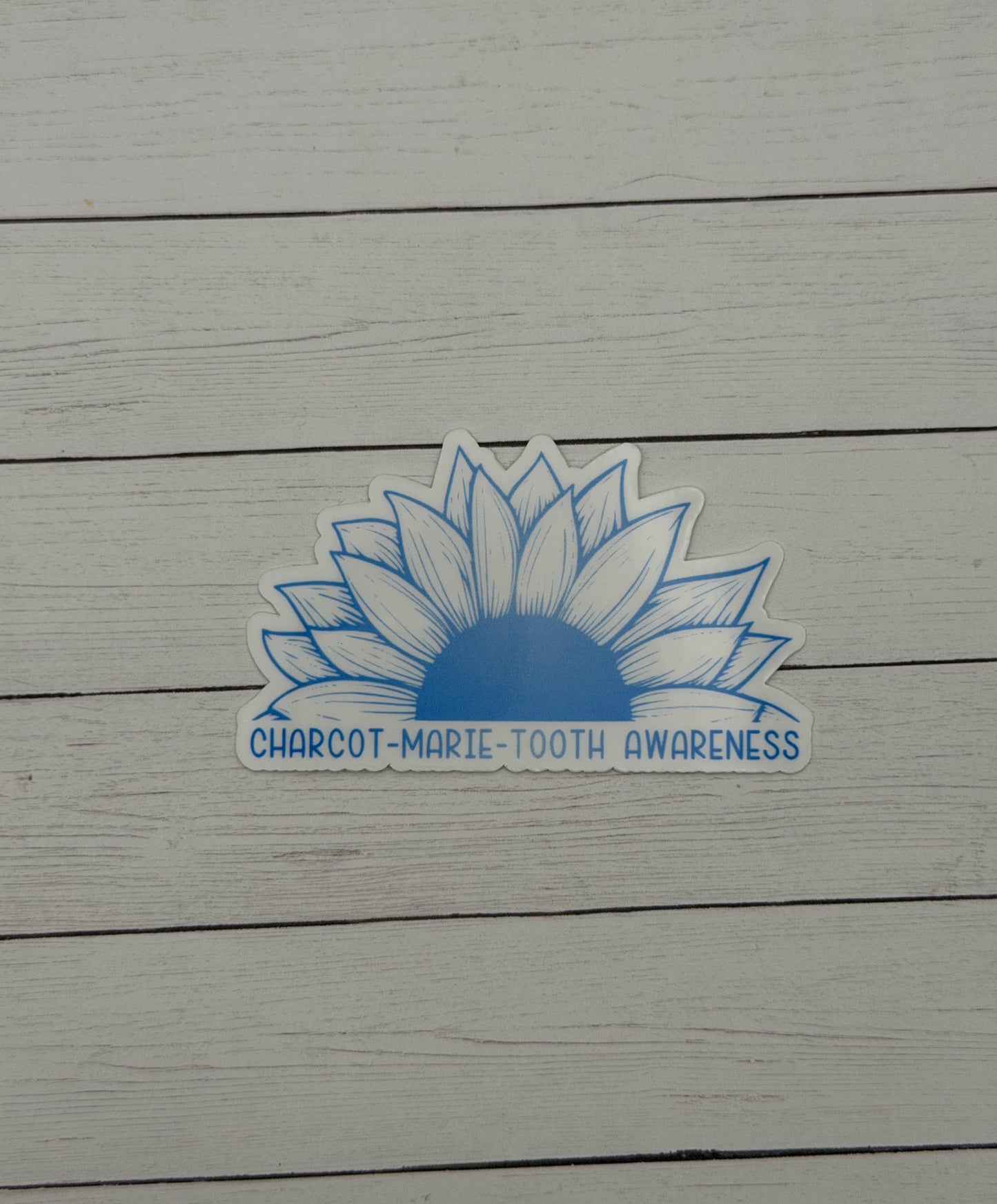 Charcot-Marie-Tooth Awareness Sunflower Sticker or Magnet