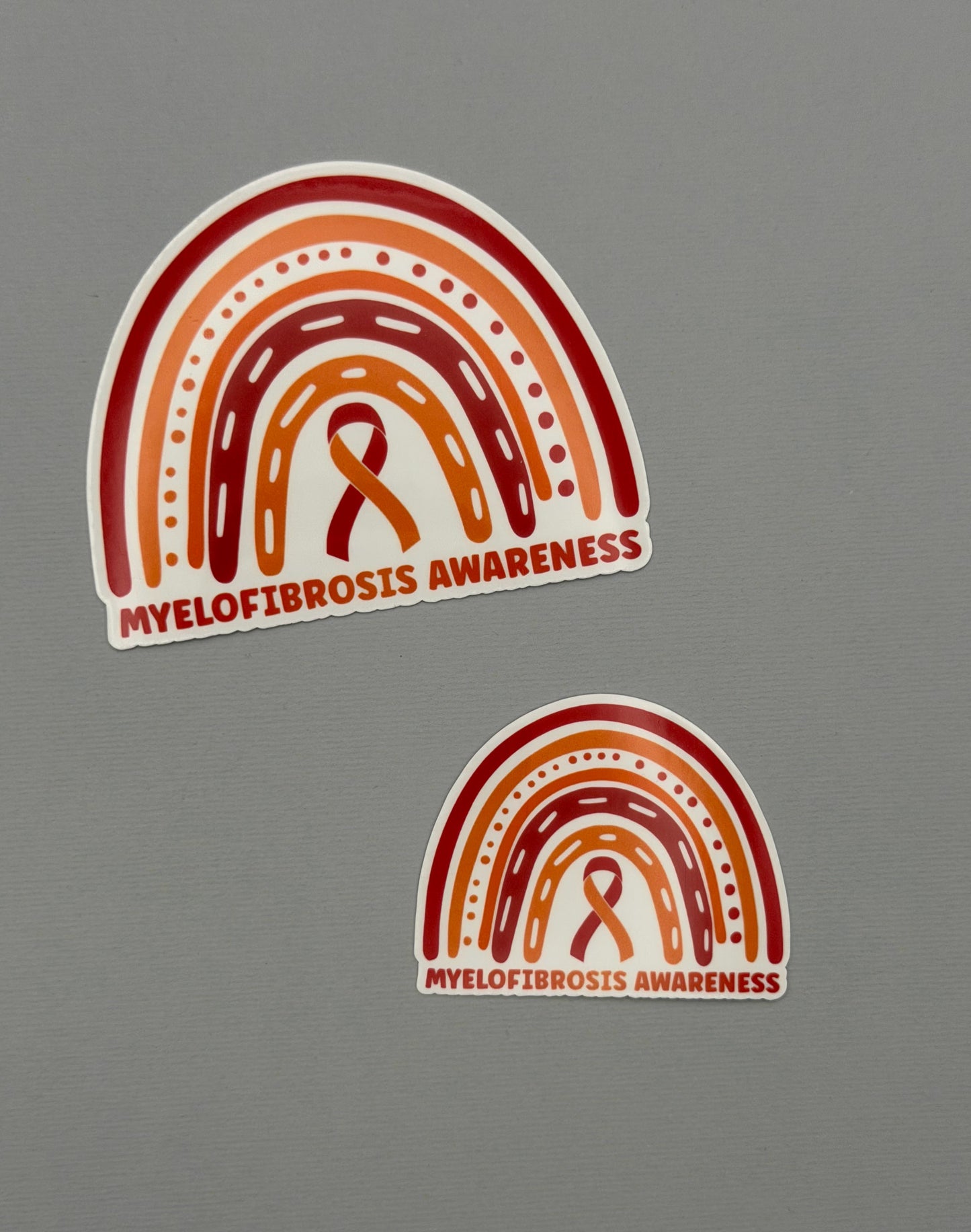 Myelofibrosis Awareness Rainbow Sticker or Magnet | MF