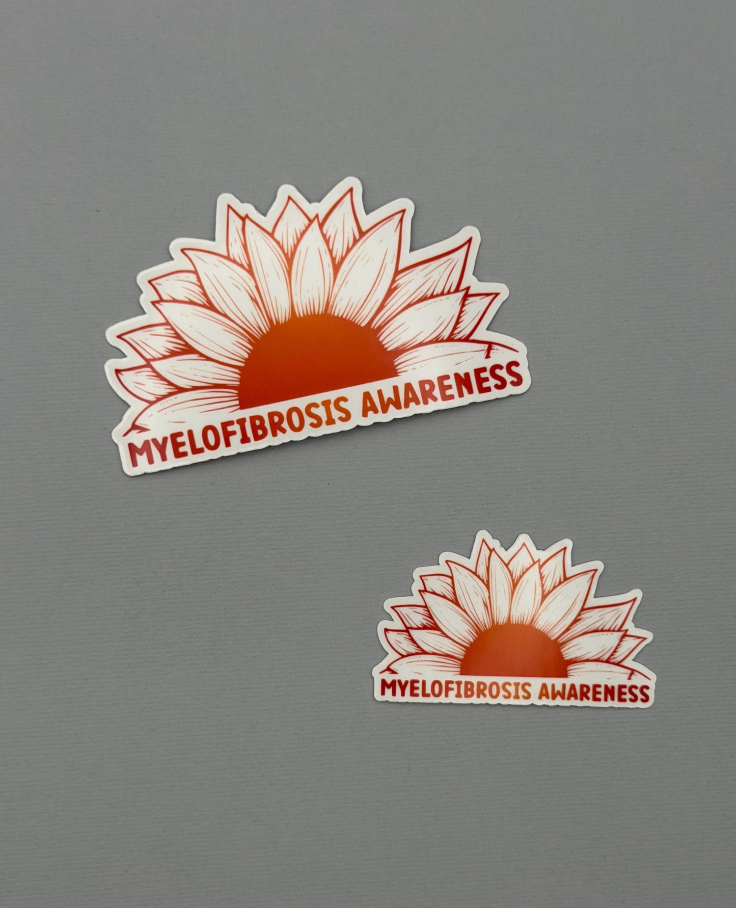 Myelofibrosis Awareness Sunflower Sticker or Magnet | MF