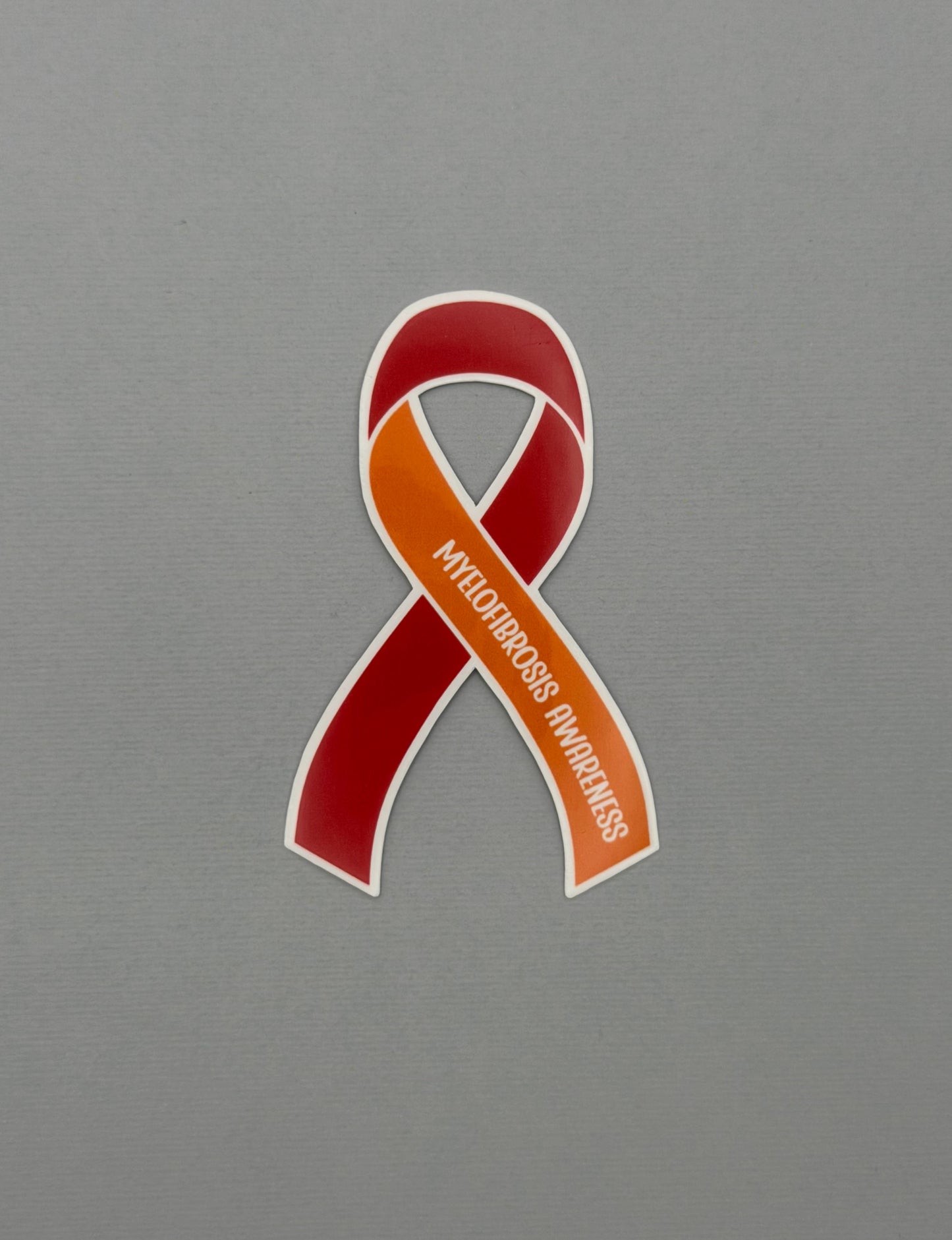 Myelofibrosis Awareness Ribbon Sticker or Magnet | MF