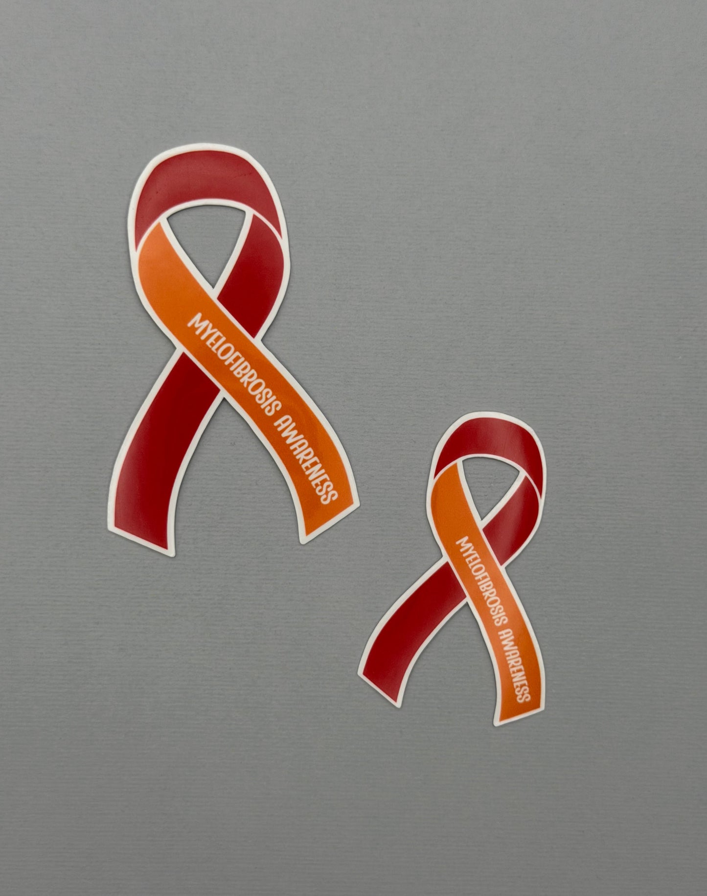 Myelofibrosis Awareness Ribbon Sticker or Magnet | MF