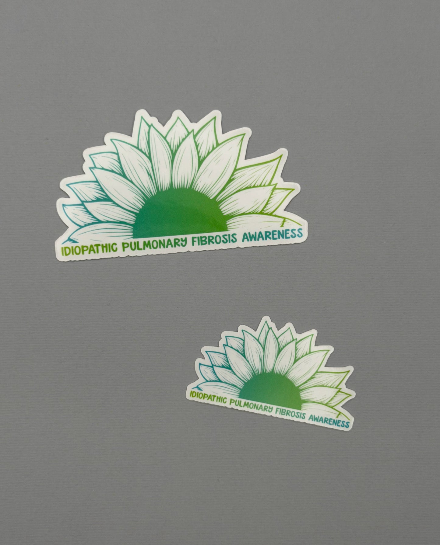 Idiopathic Pulmonary Fibrosis Awareness Sunflower Sticker or Magnet