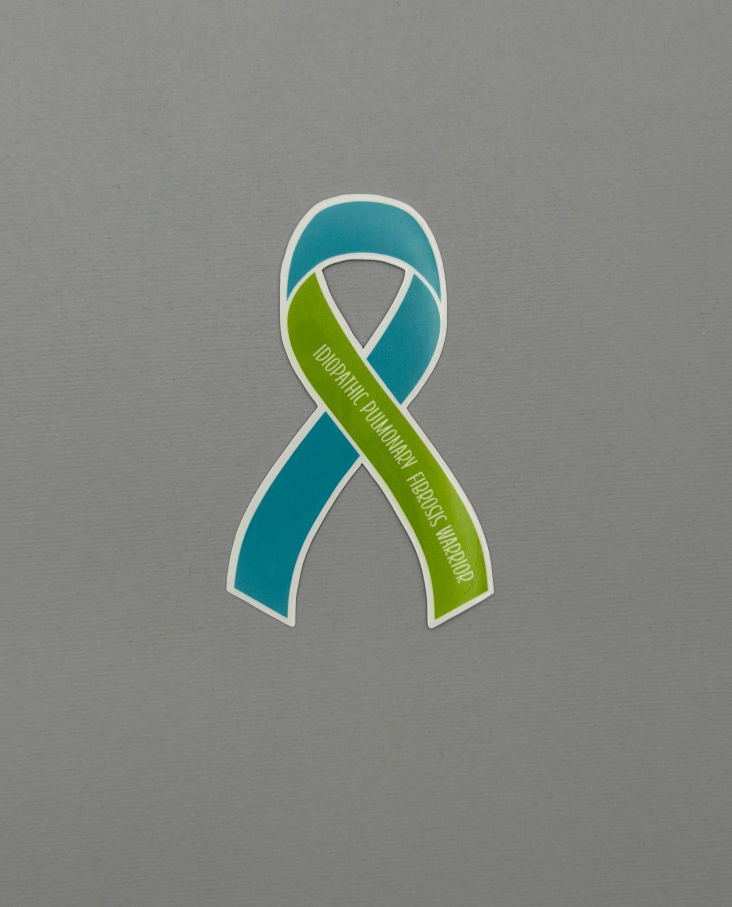 Idiopathic Pulmonary Fibrosis Warrior Ribbon Sticker or Magnet