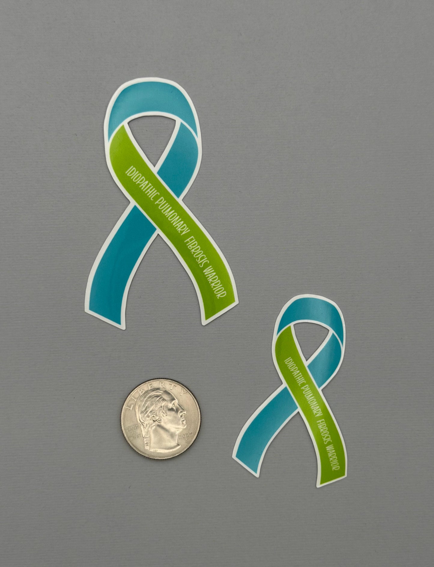 Idiopathic Pulmonary Fibrosis Warrior Ribbon Sticker or Magnet